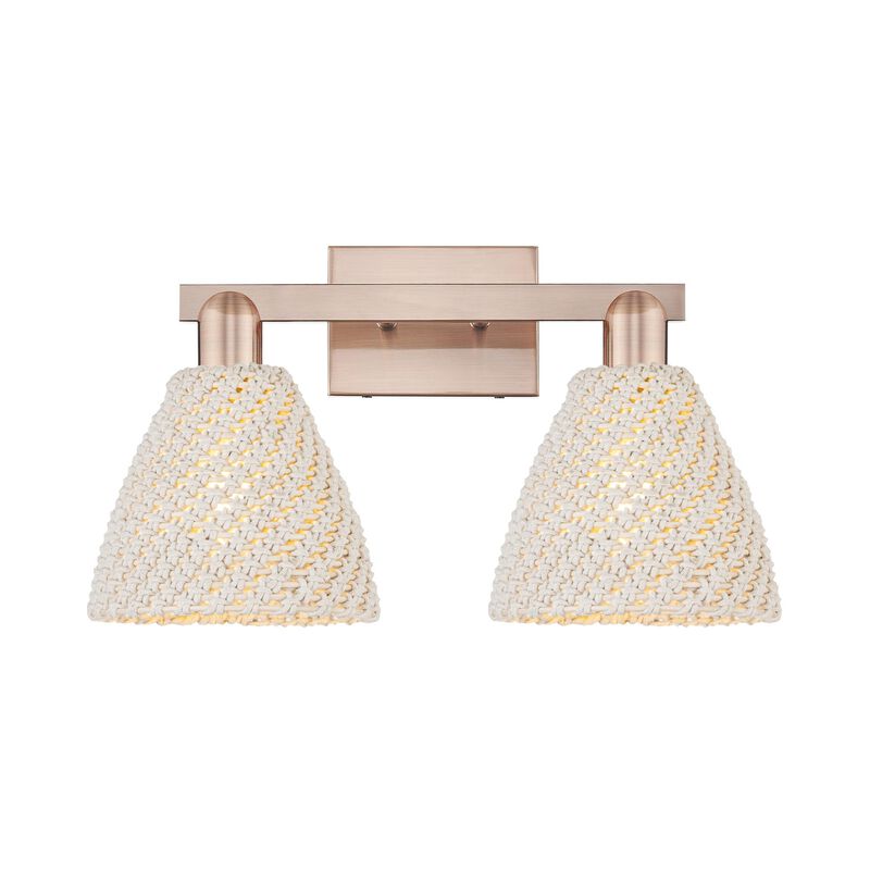Bruno Marashlian Natural Ballston Dome 16 Inch Bath Vanity Light by Innovations Lighting