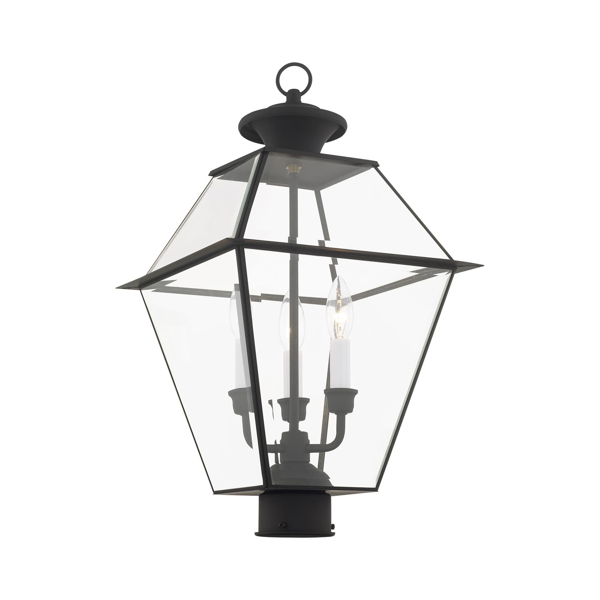 Westover 21 Inch Tall 3 Light Outdoor Post Lamp by Livex Lighting