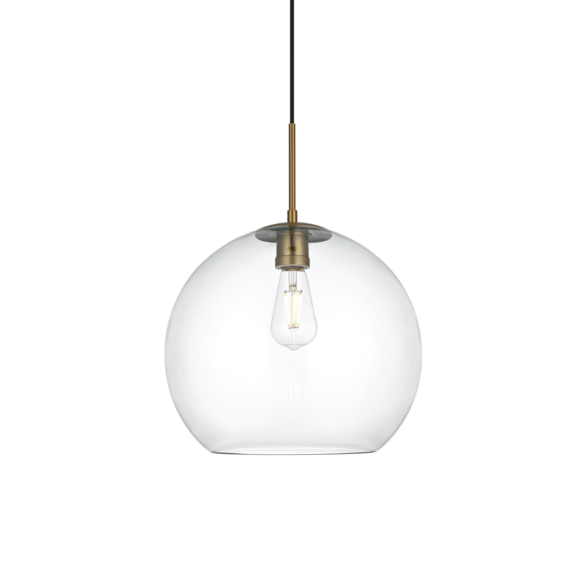 Baxter 14 Inch Large Pendant by Elegant Lighting