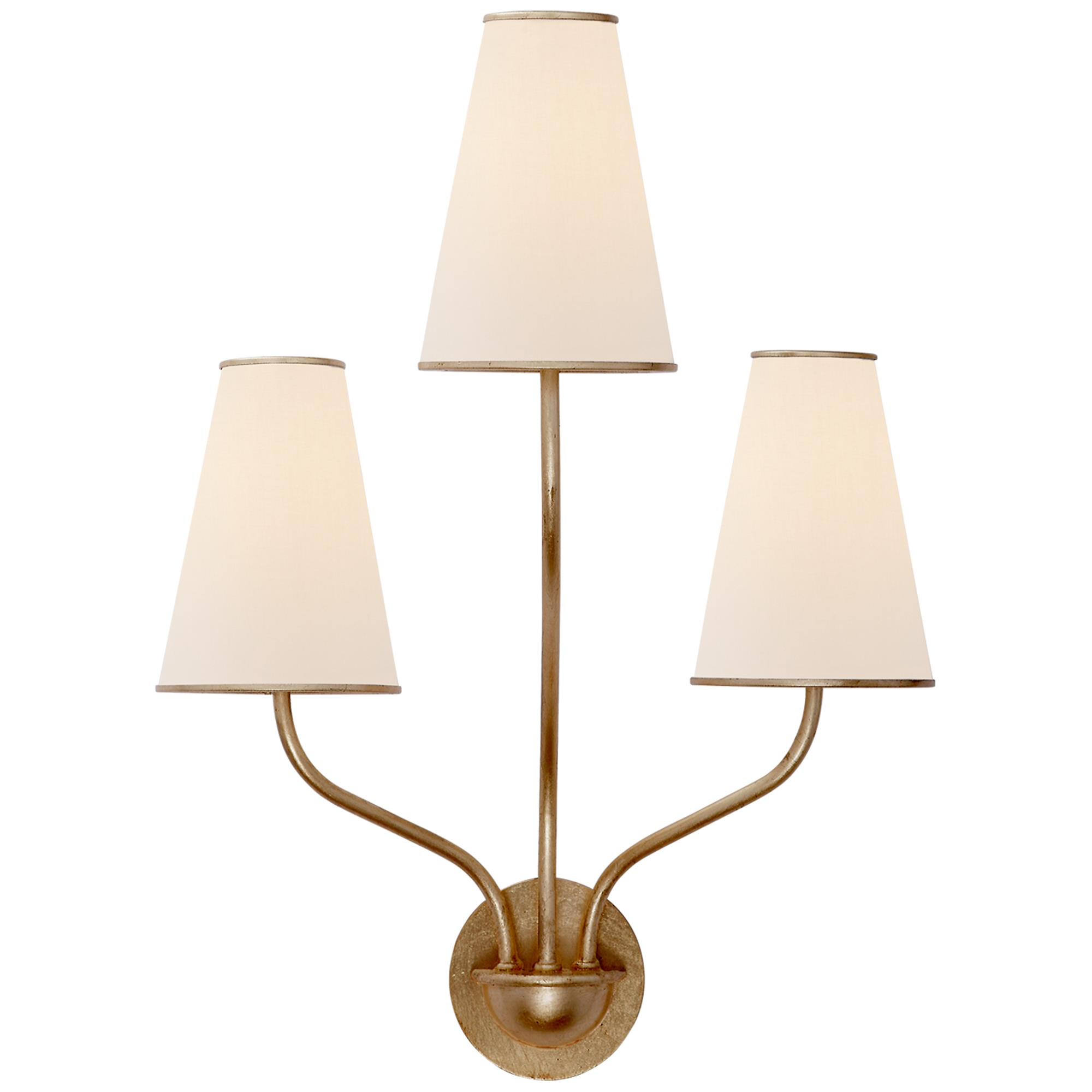 Shown in Gild finish and Linen shade