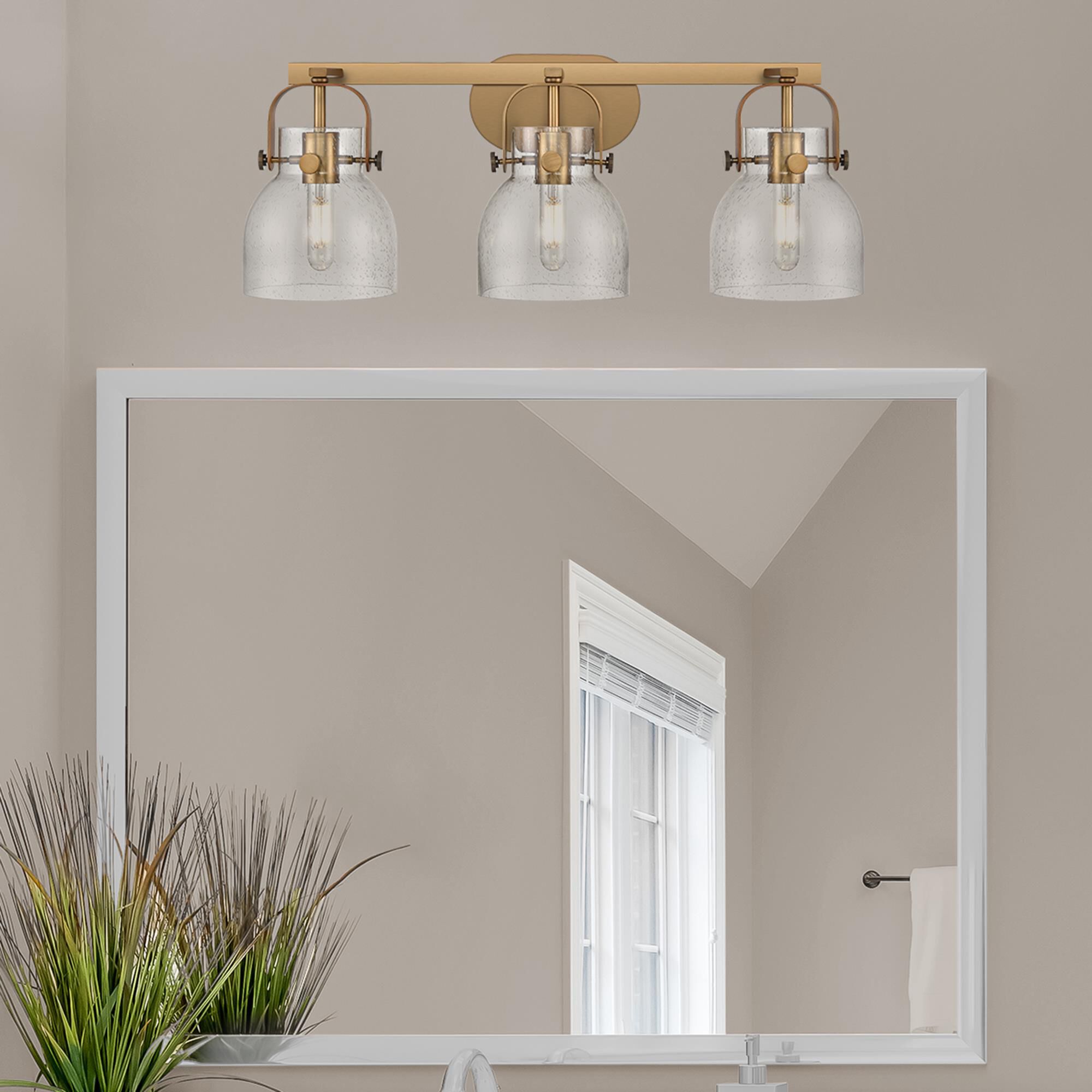 Bruno Marashlian Pilaster II Bell 27 Inch Bath Vanity Light by Innovations Lighting