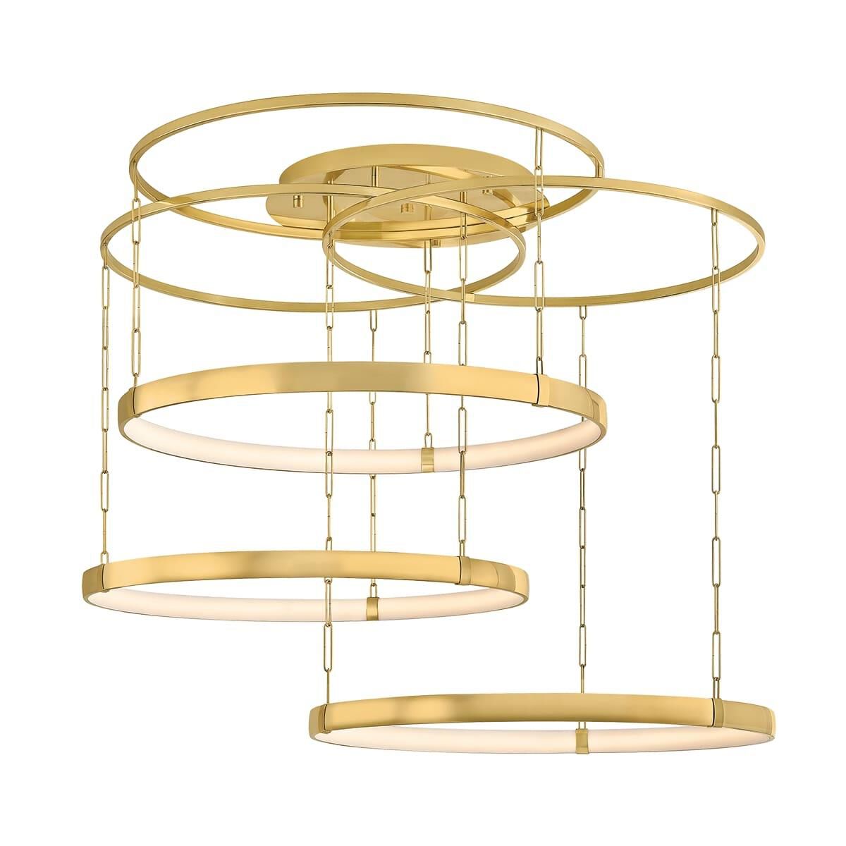 Shown in Vintage Polished Brass finish and White shade