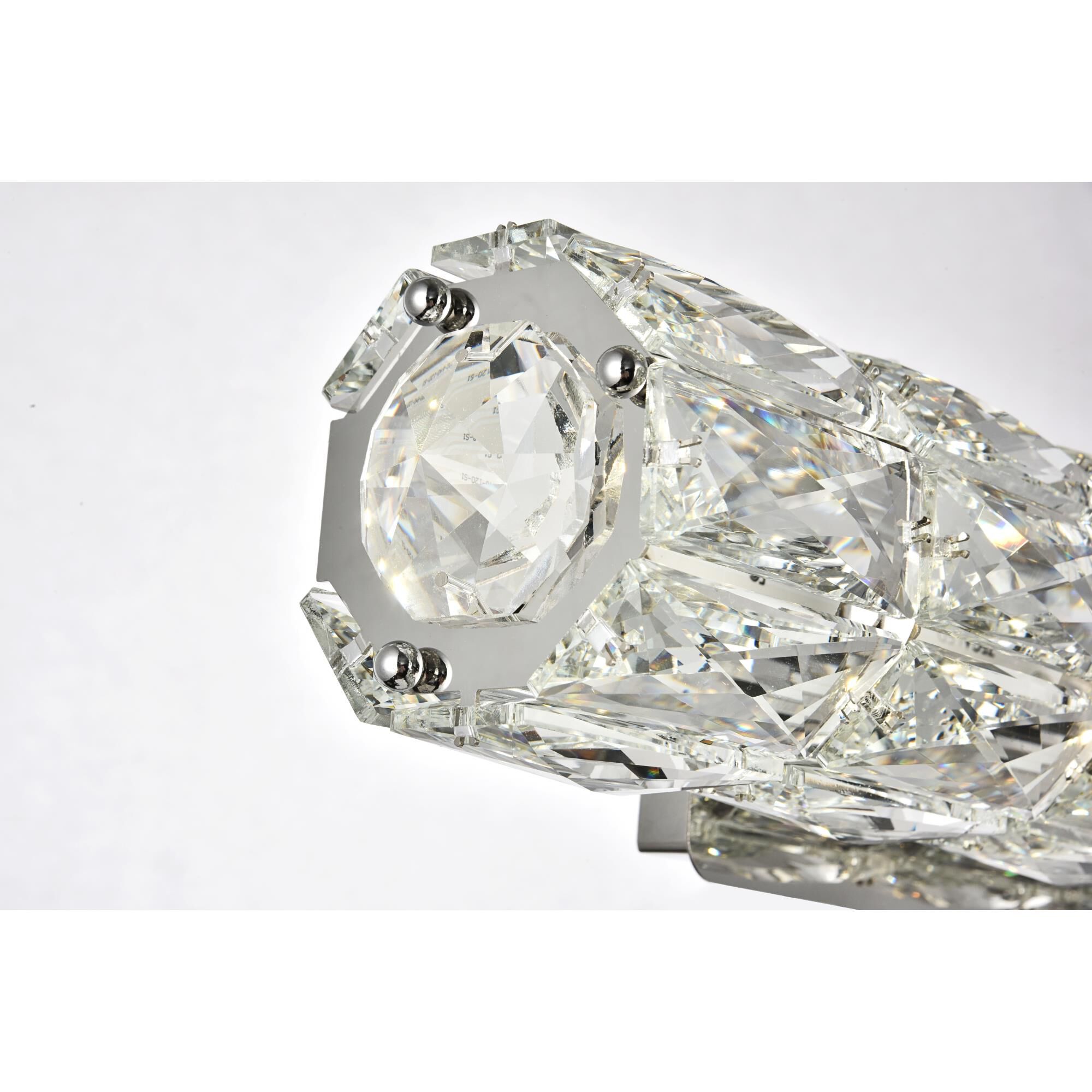 Shown in Chrome finish and Clear Royal Cut crystal