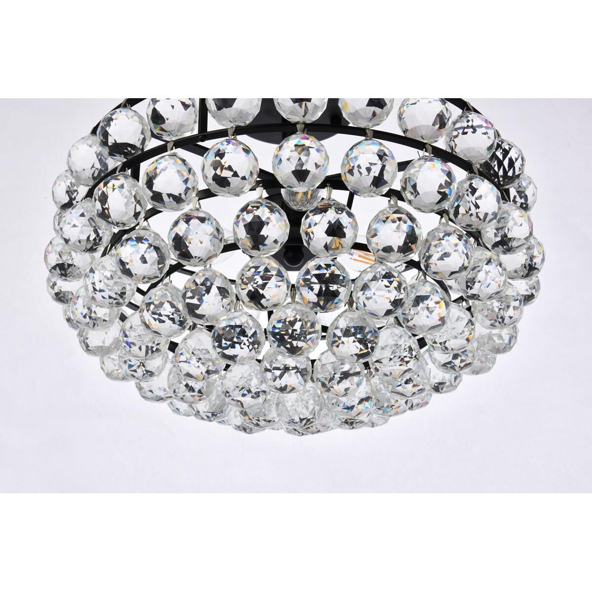 Savannah 16 Inch 3 Light Flush Mount by Elegant Lighting