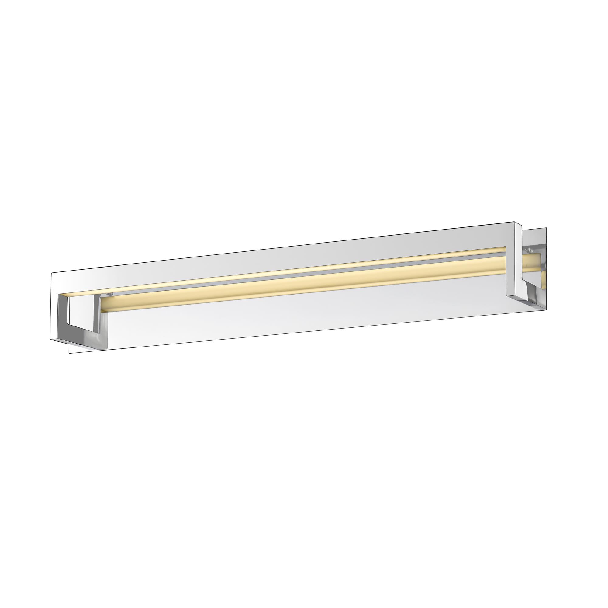 Shown in Chrome finish and Acrylic glass and Acrylic shade