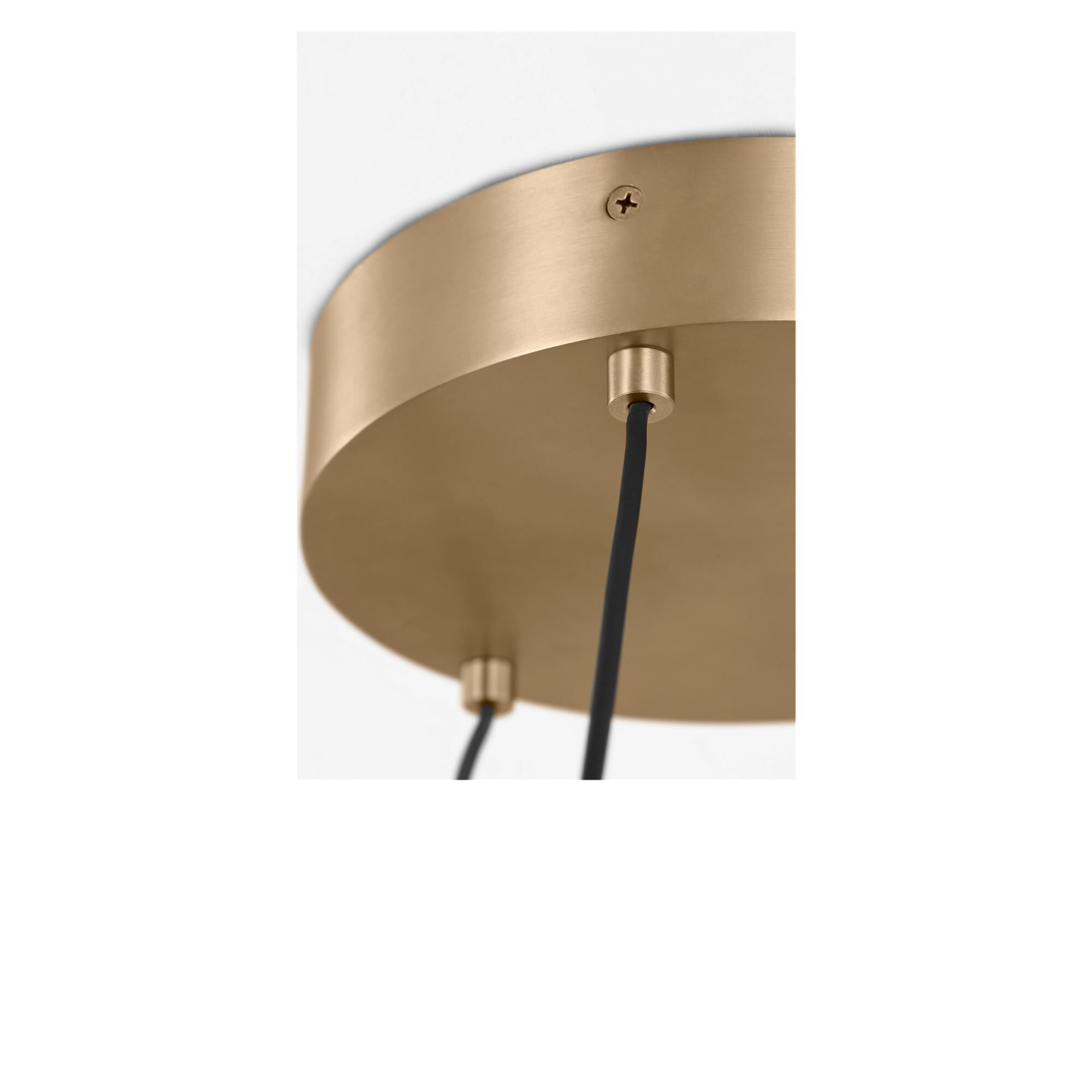 Shown in Satin Brass finish and Silicone Diffuser shade