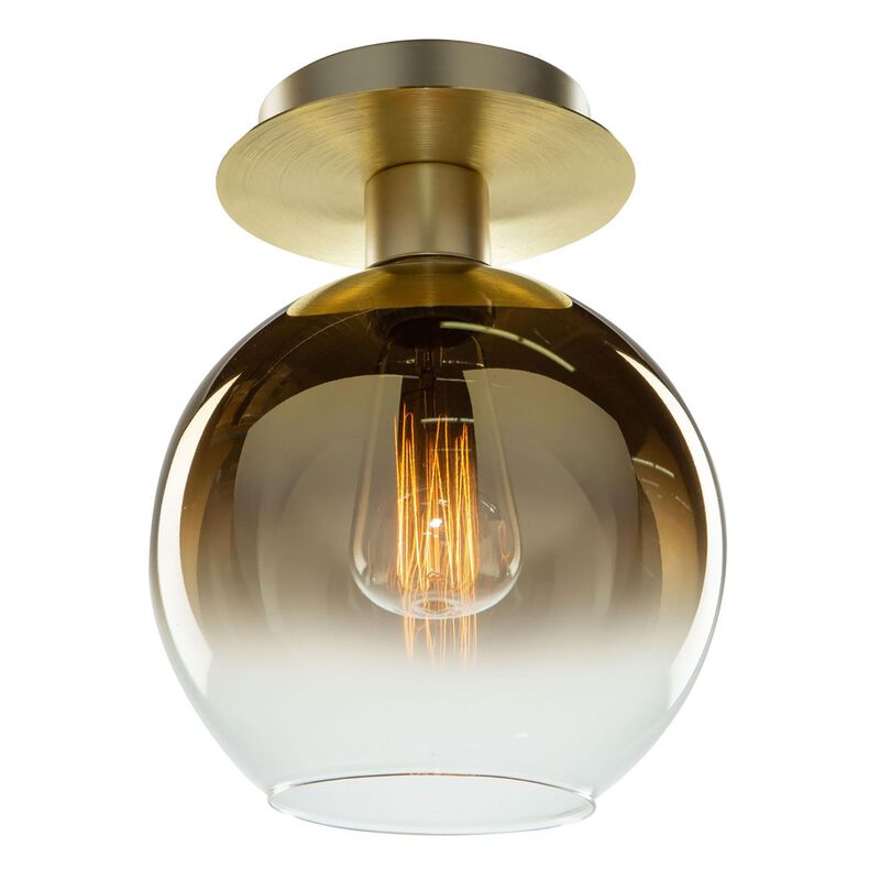 Steven Sabados (S&C) Morning Mist 7 Inch 1 Light Semi Flush Mount by Artcraft