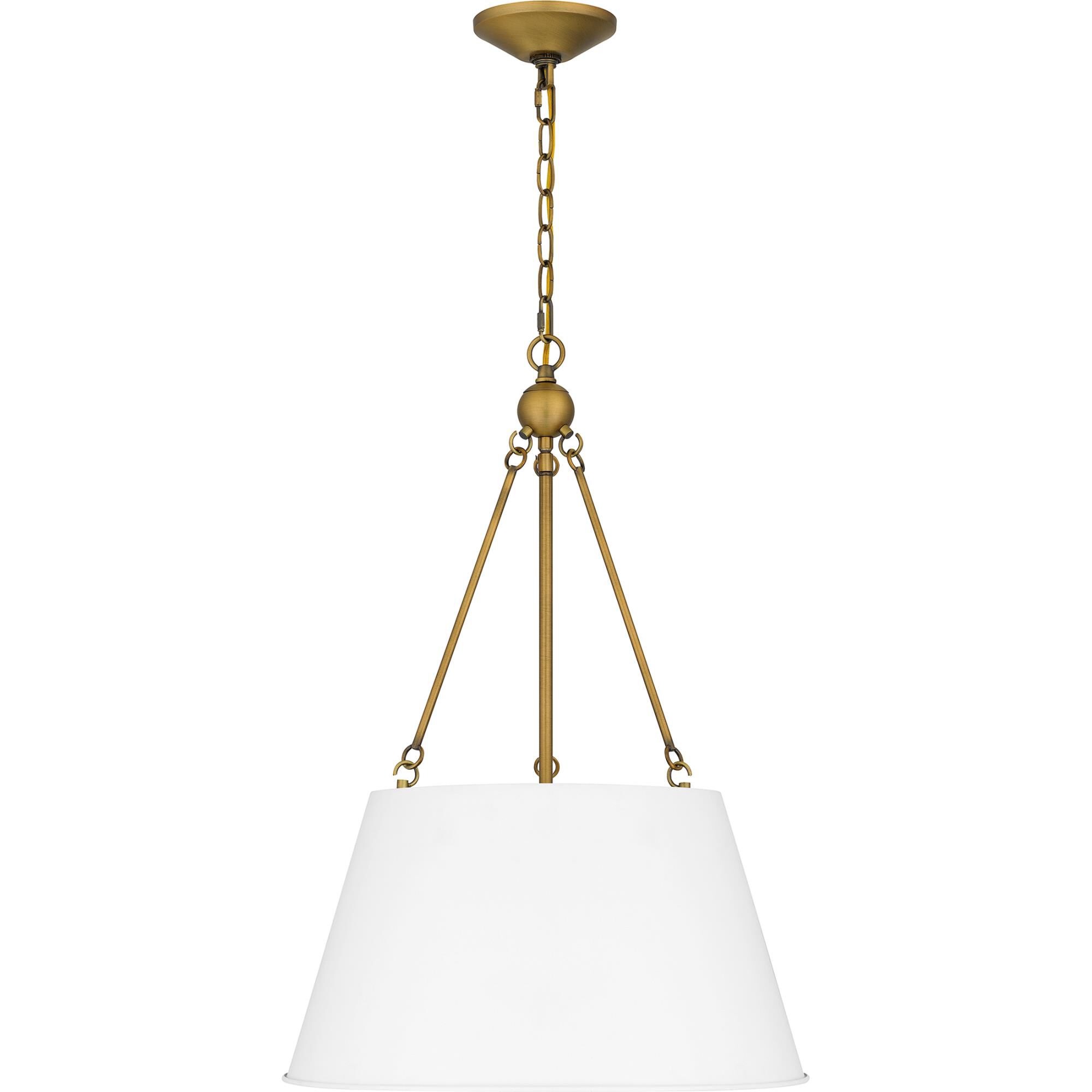 Shown in White Lustre finish and Metal shade