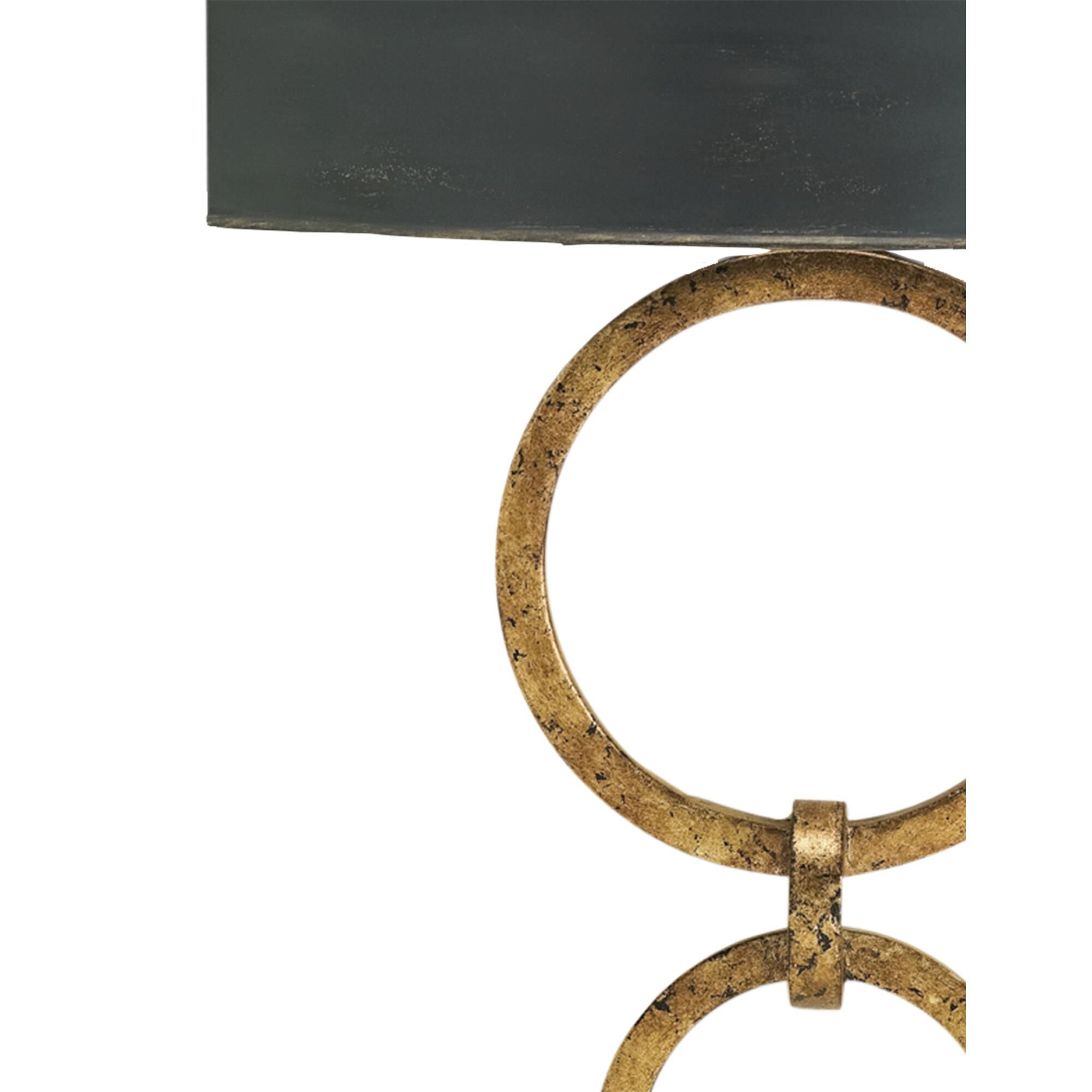 Shown in Gold Leaf finish and Included shade