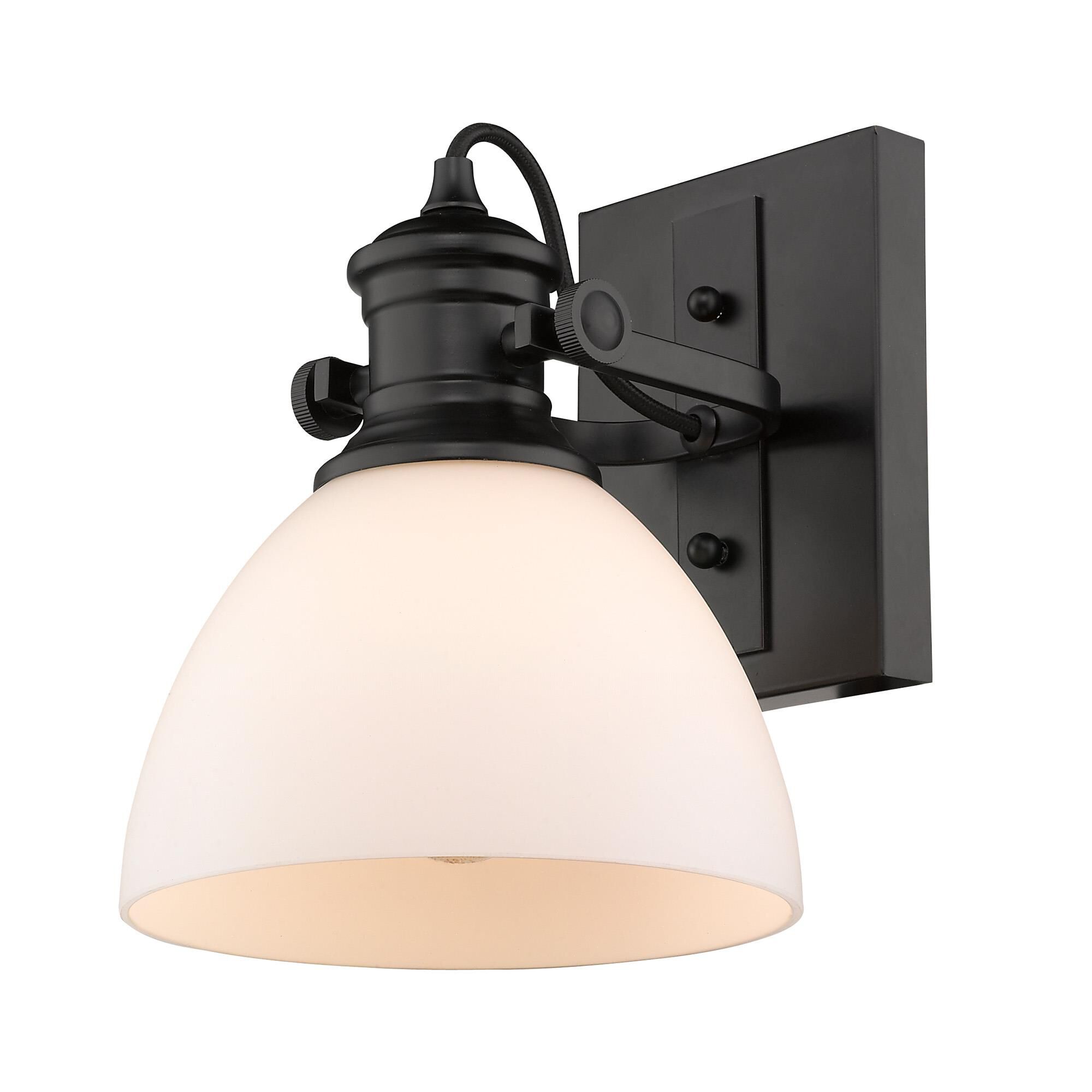 Hines 10 Inch Damp Rated Semi Flush Mount by Golden Lighting