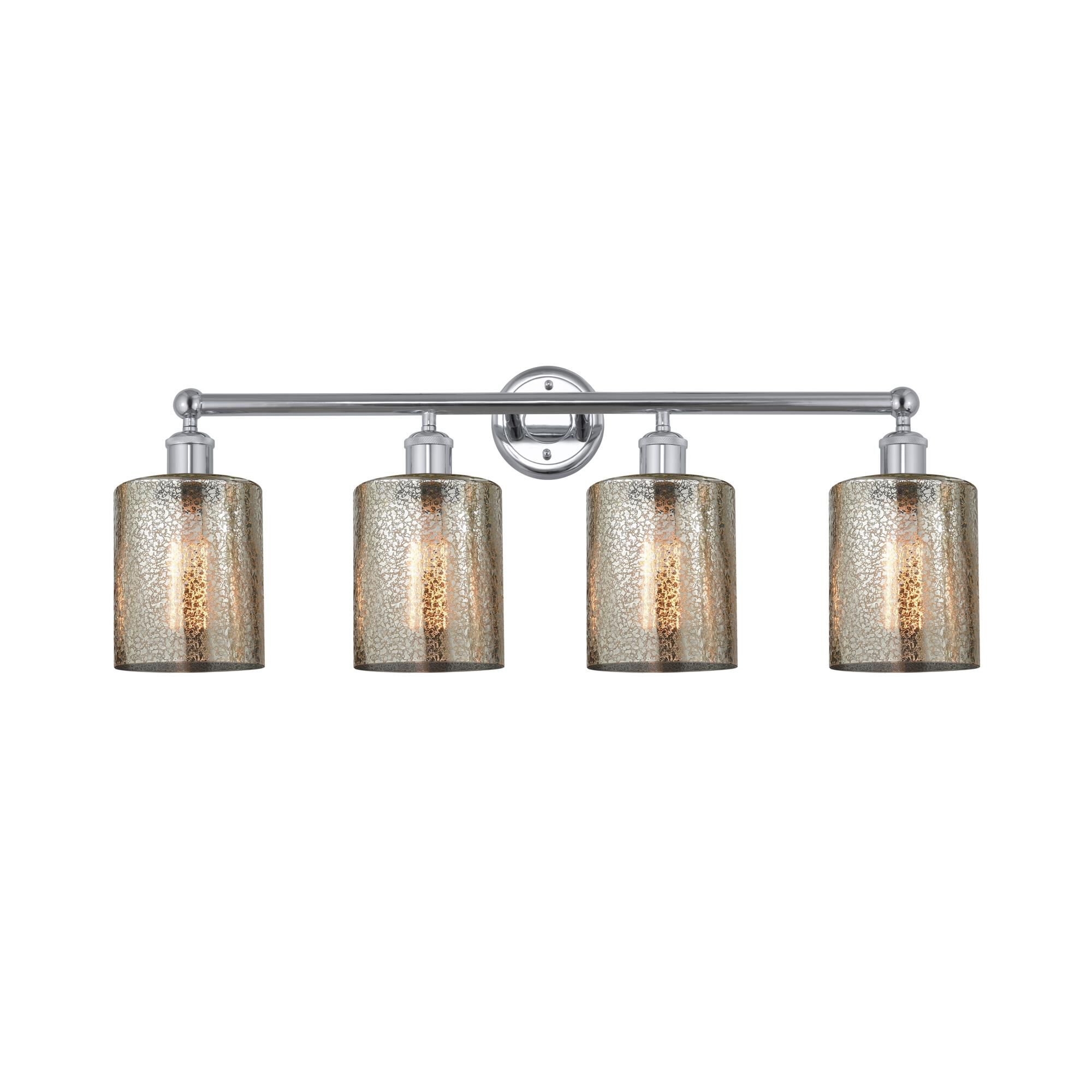 Shown in Polished Chrome, Mercury finish and Mercury glass and Mercury Glass shade