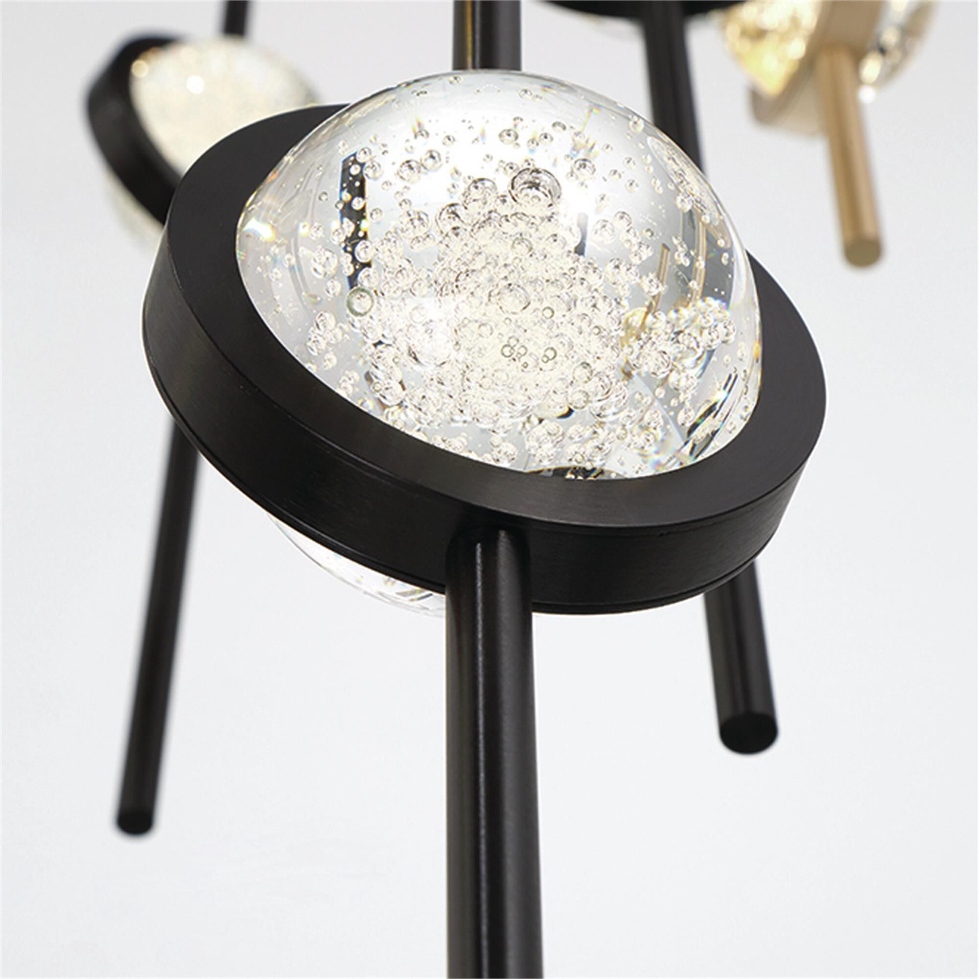 Shown in Mixed Black and Brass finish