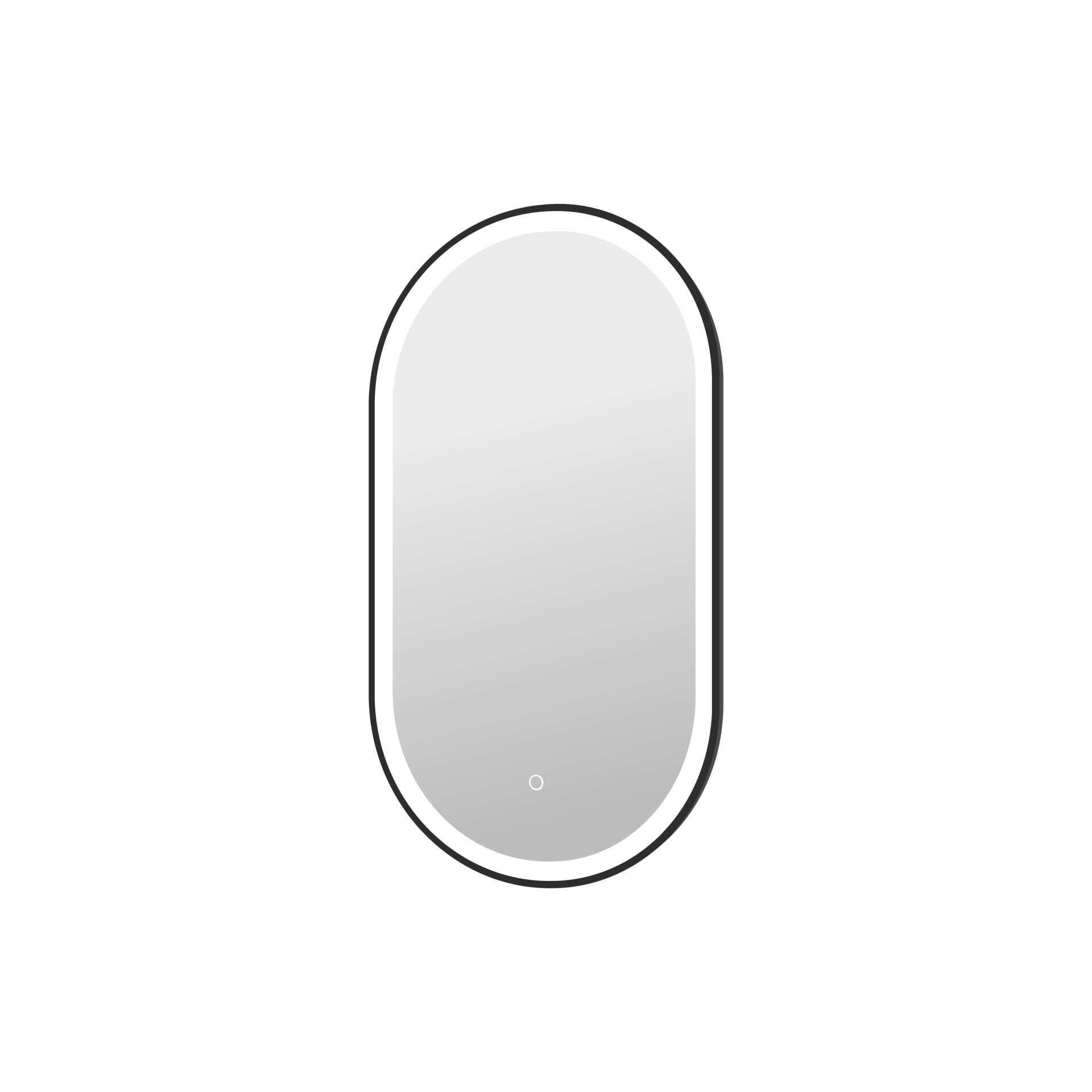 Harmoni 36 Inch Oval LED Lighted Mirror by Elegant Decor