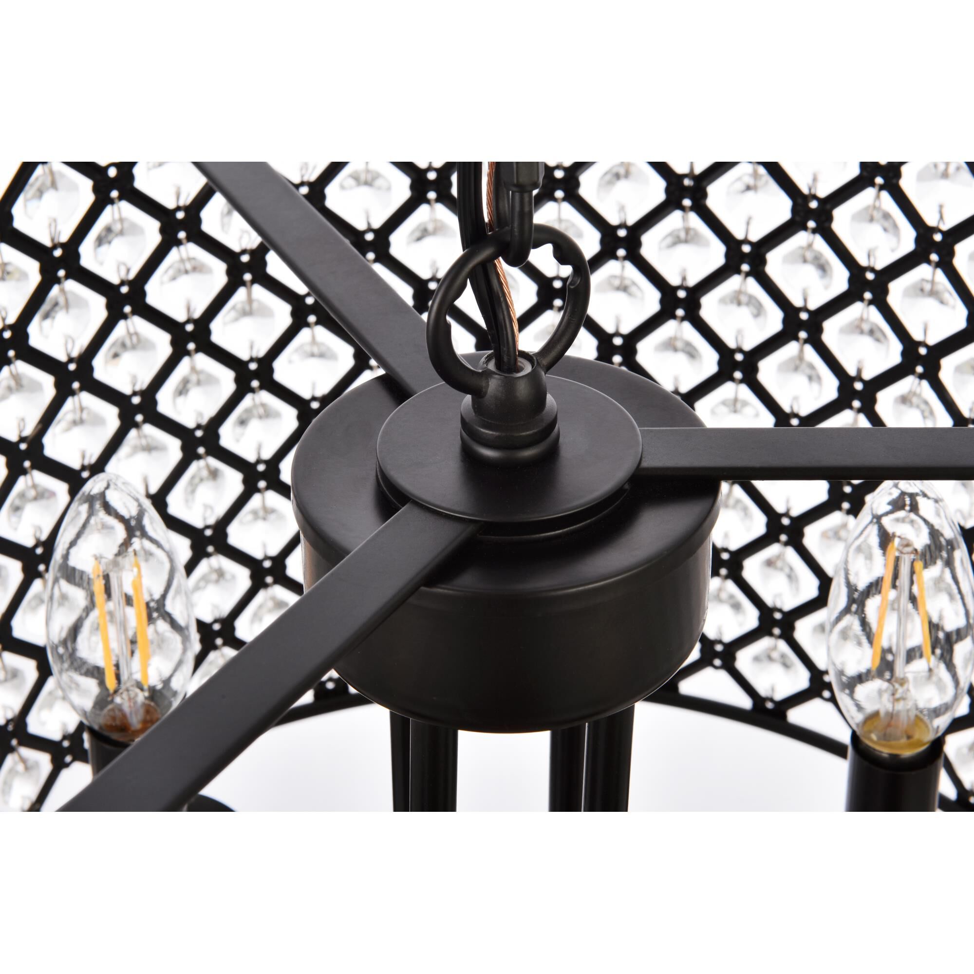 Elise 17 Inch 4 Light Mini Chandelier by Elegant Lighting