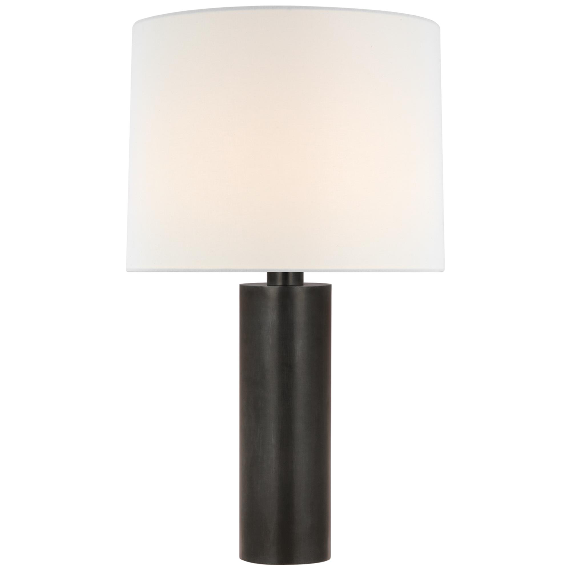 Shown in Bronze finish and Linen shade