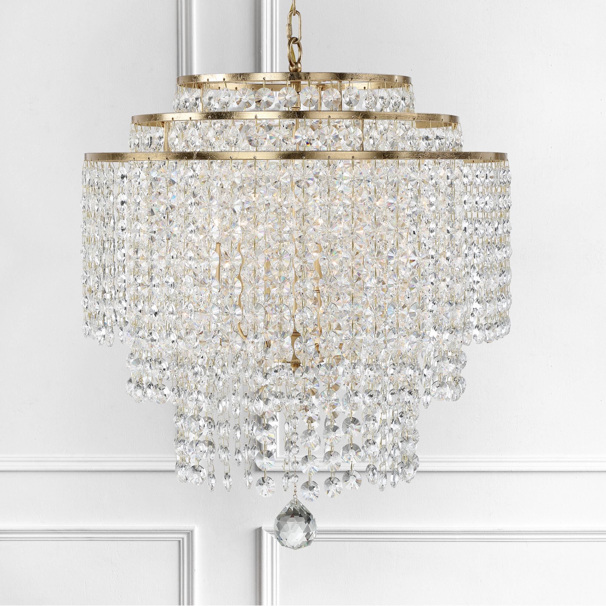 Gabrielle 22 Inch 6 Light Chandelier by Crystorama