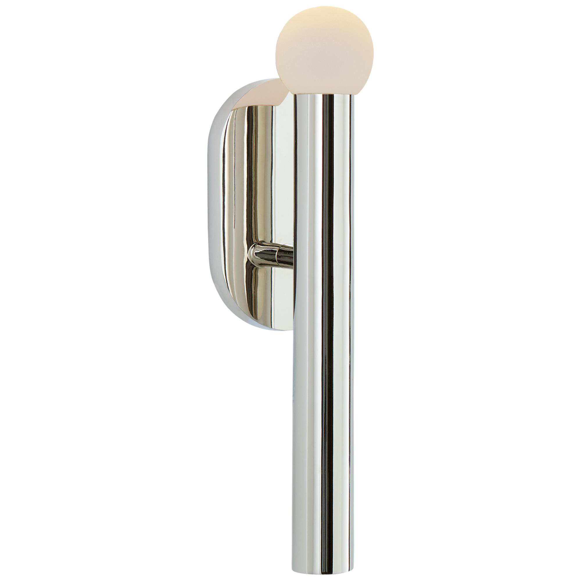 Shown in Polished Nickel finish and Etched Crystal Orb glass