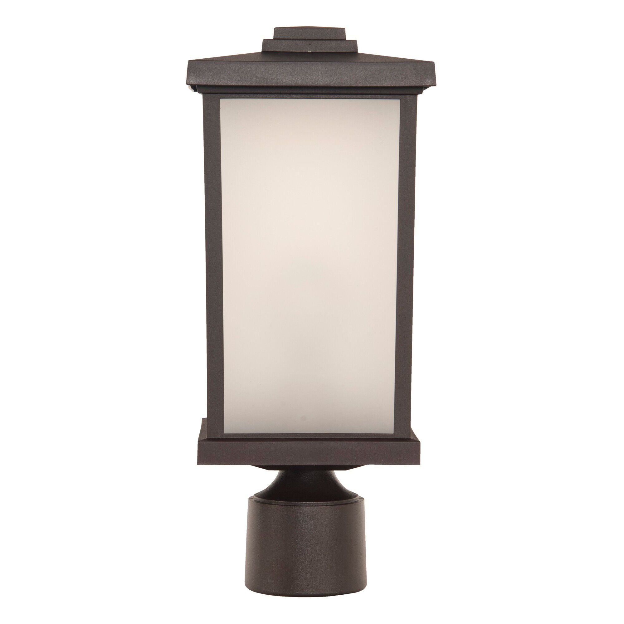 Shown in Bronze finish and Frosted Polycarbonate shade