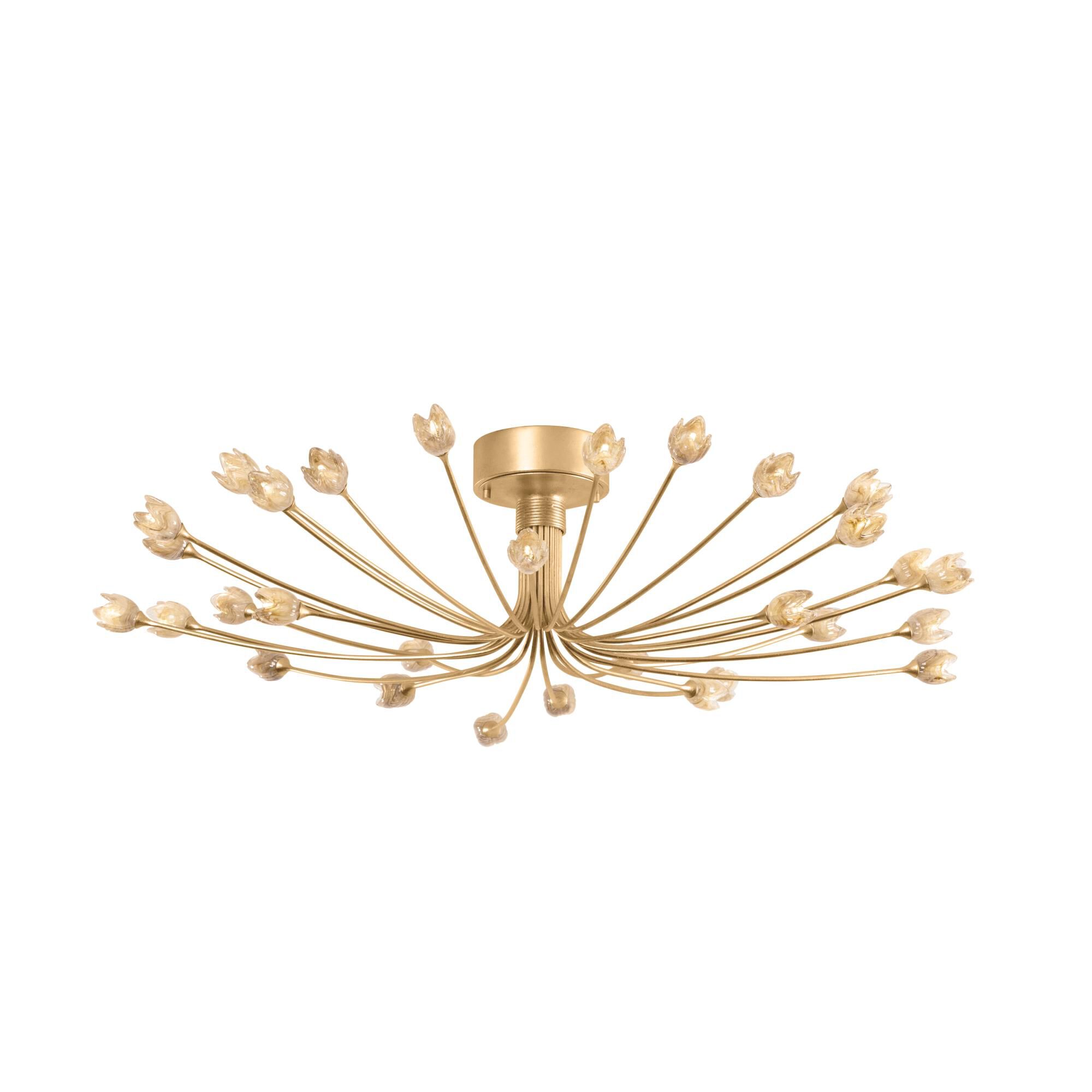 Shown in Vintage Gold Leaf finish and Piastre shade