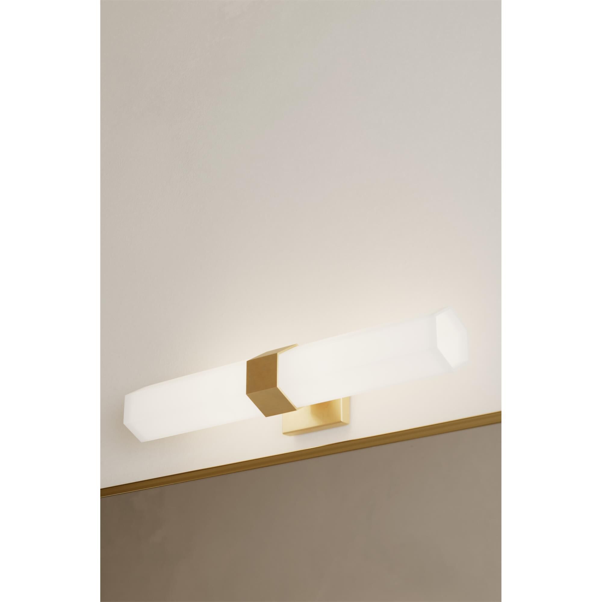 Shown in Legacy Brass finish and Etched Opal glass