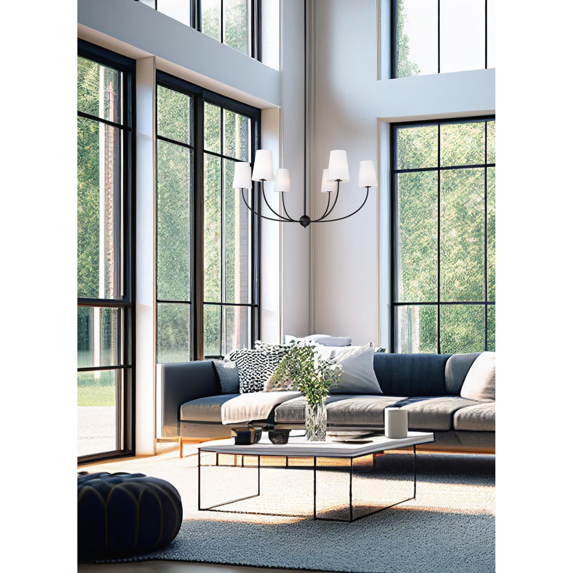 Shown in Matte Black finish and White glass