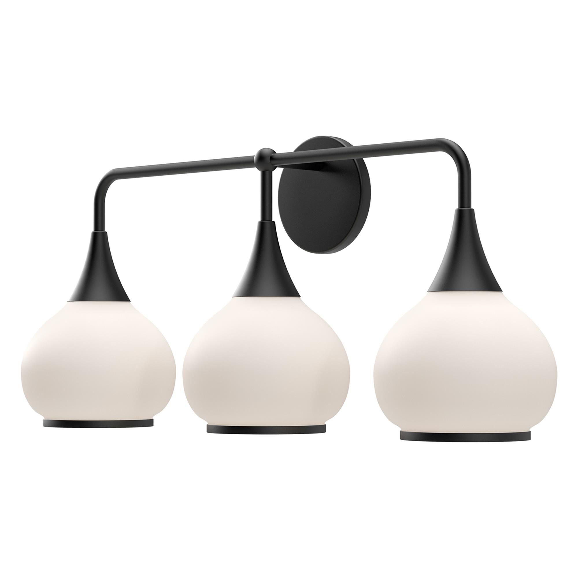 Shown in Matte Black finish and Opal Matte glass