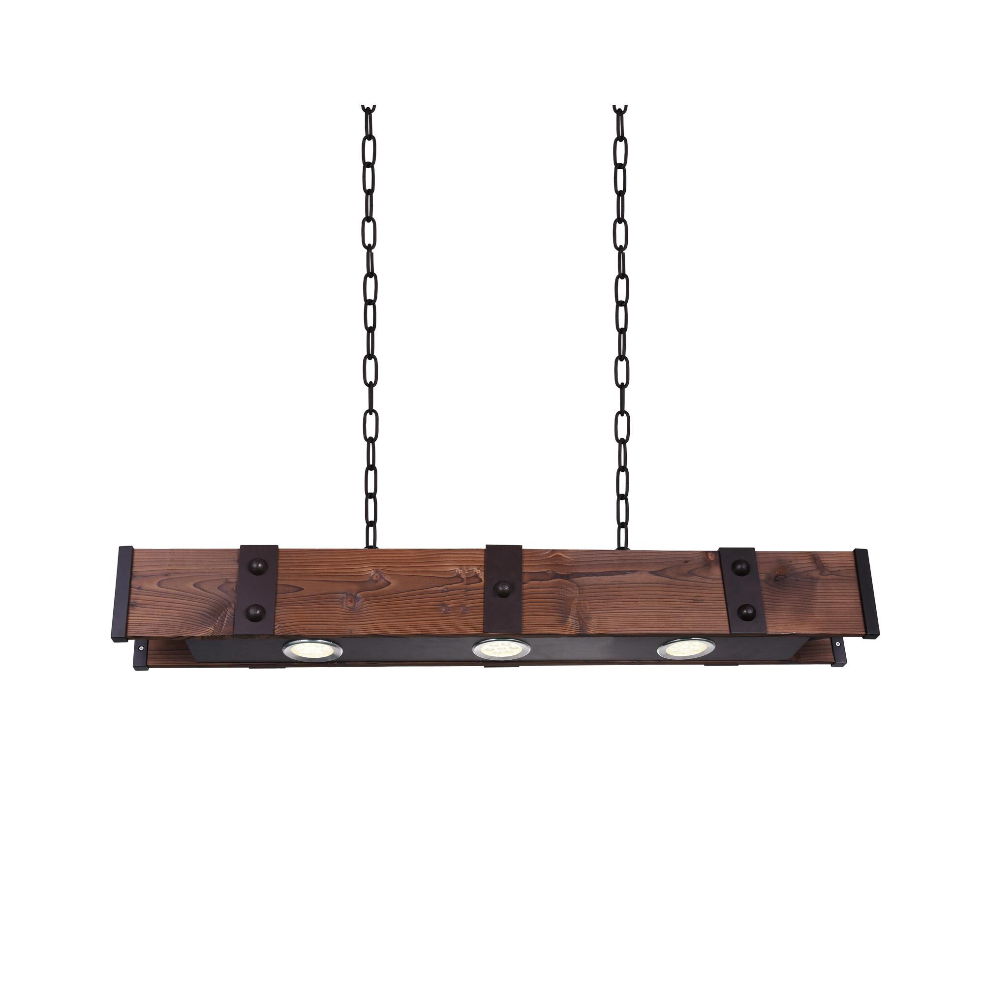 Pago 42 Inch 3 Light LED Linear Suspension Light by CWI Lighting