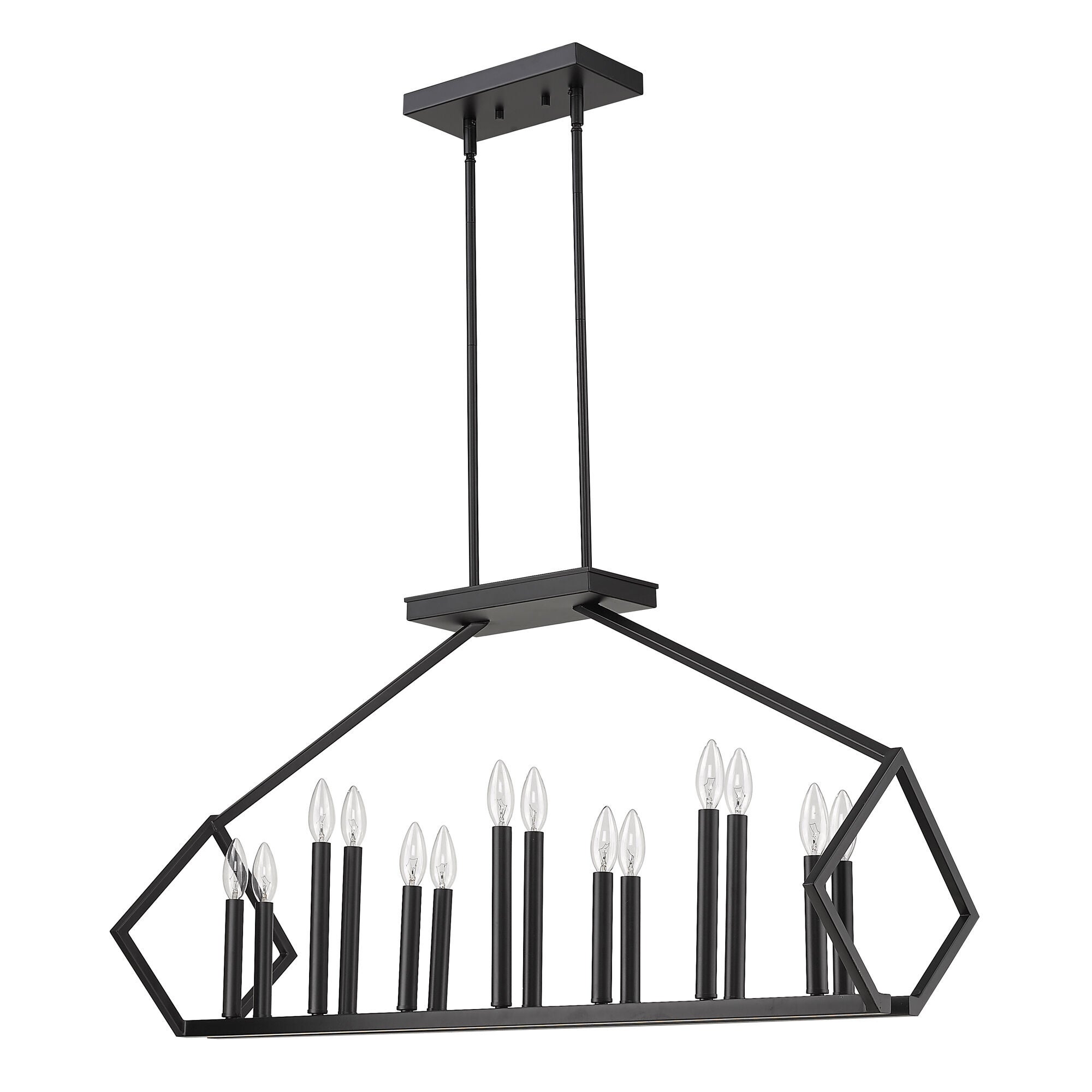 Shown in Matte Black finish and -- glass and -- shade