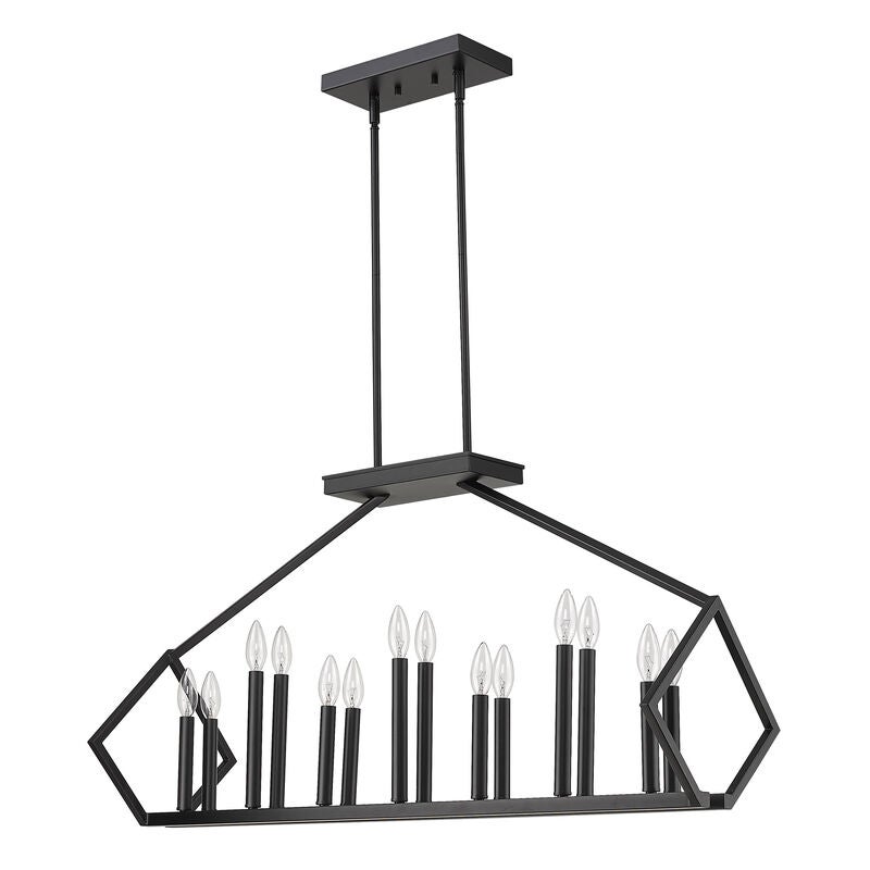 Luca 40 Inch 14 Light Linear Suspension Light by Acclaim Lighting