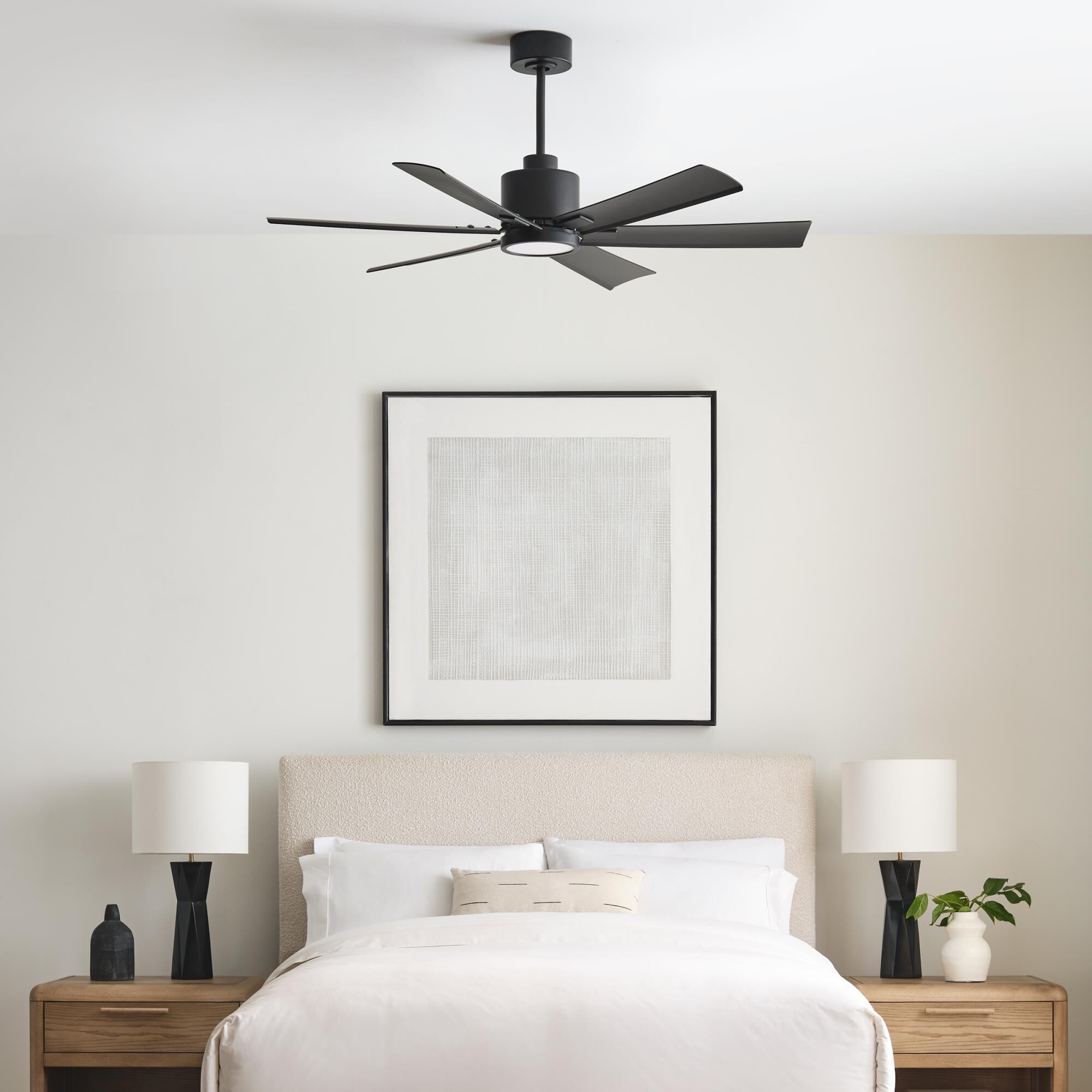 Shown in Midnight Black finish and Frosted Acrylic Diffuser shade