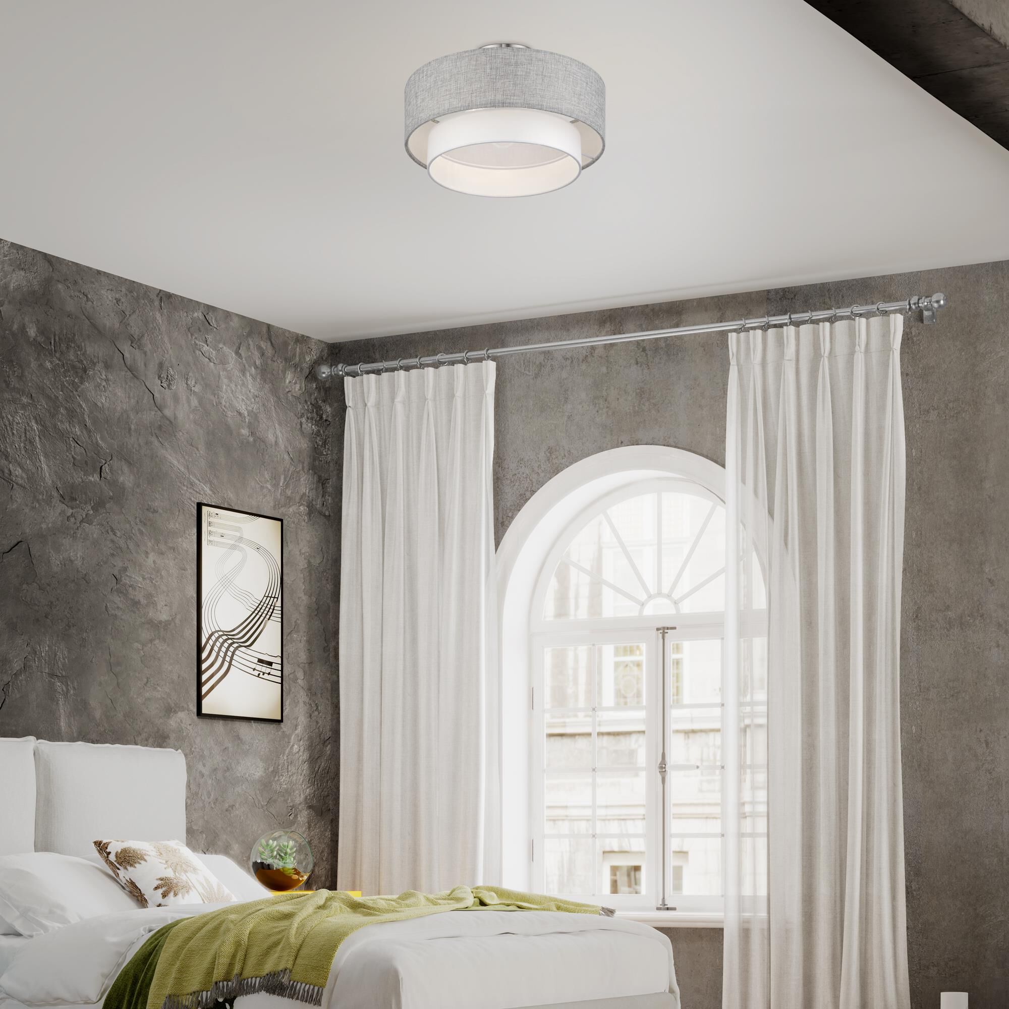 Brookmeade 18 Inch Semi Flush Mount by Livex Lighting