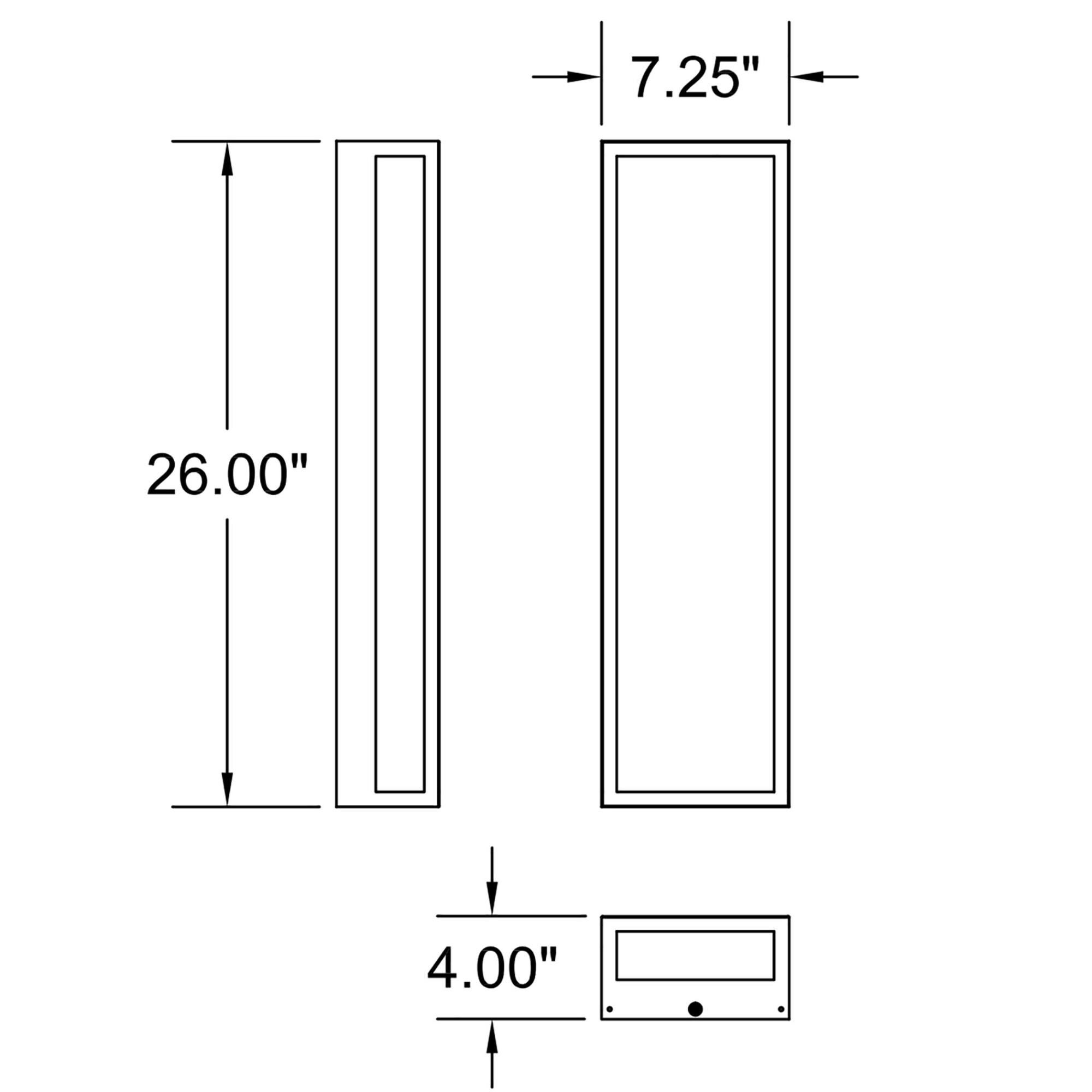 Access Lighting Geo 26 Inch Tall LED Outdoor Wall Light
