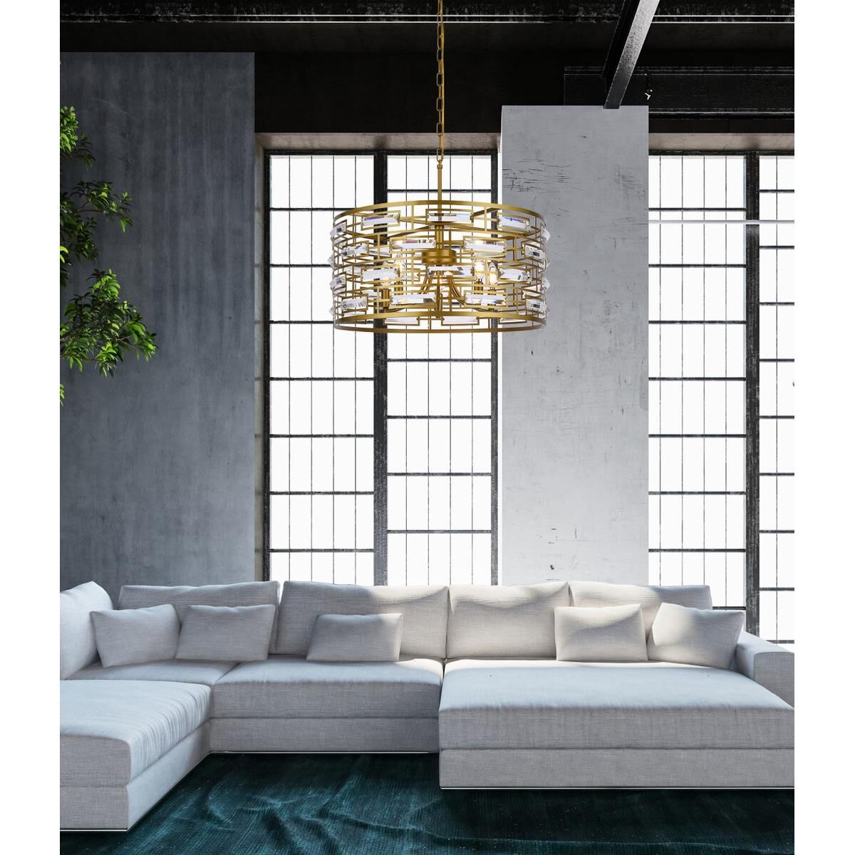 Kennedy 24 Inch Large Pendant by Elegant Lighting