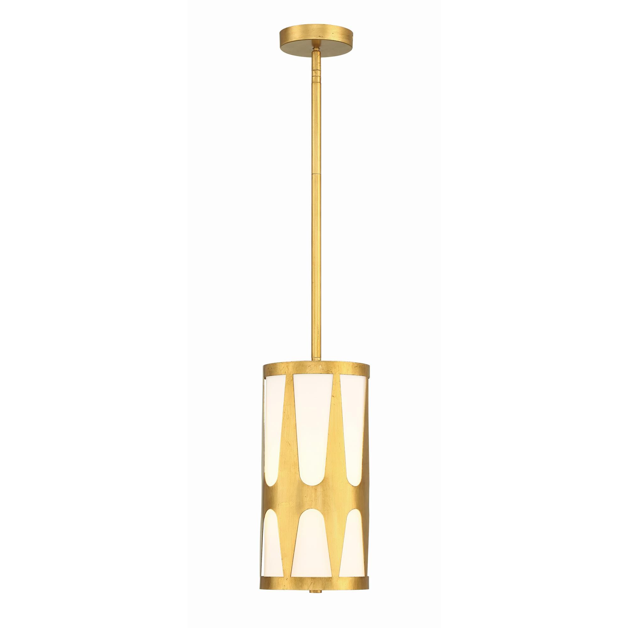 Shown in Antique Gold finish and Glass shade
