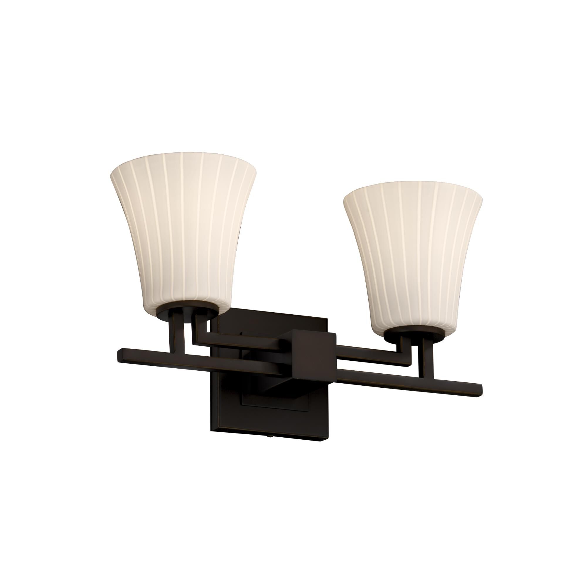 Fusion 16 Inch 2 Light Bath Vanity Light by Justice Design Group