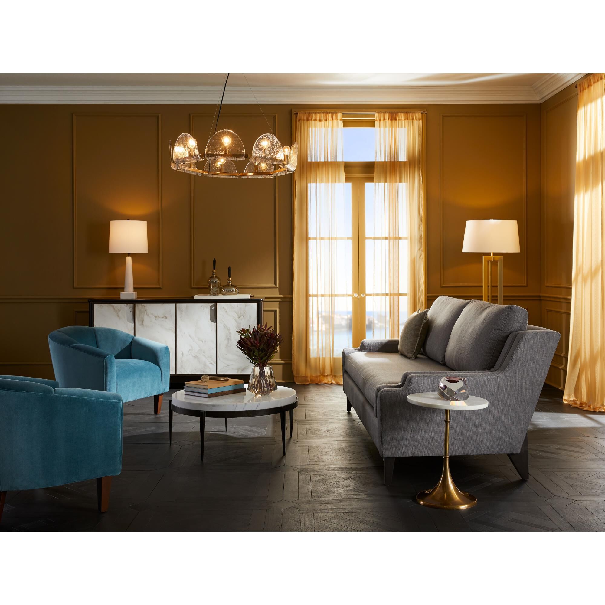 Mendez 29 Inch 9 Light Chandelier by Arteriors Home