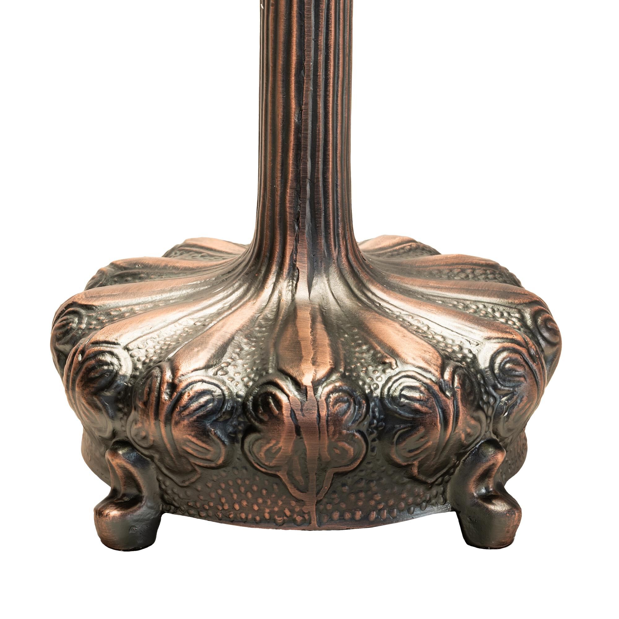 Shown in Mahogany Bronze finish and Sunflower;Green;Blue;Beige glass