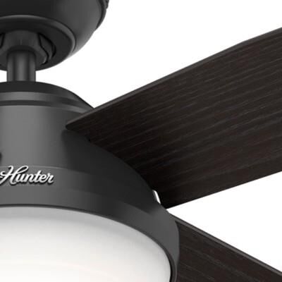 Dempsey 52 Inch Ceiling Fan with Light Kit by Hunter Fan