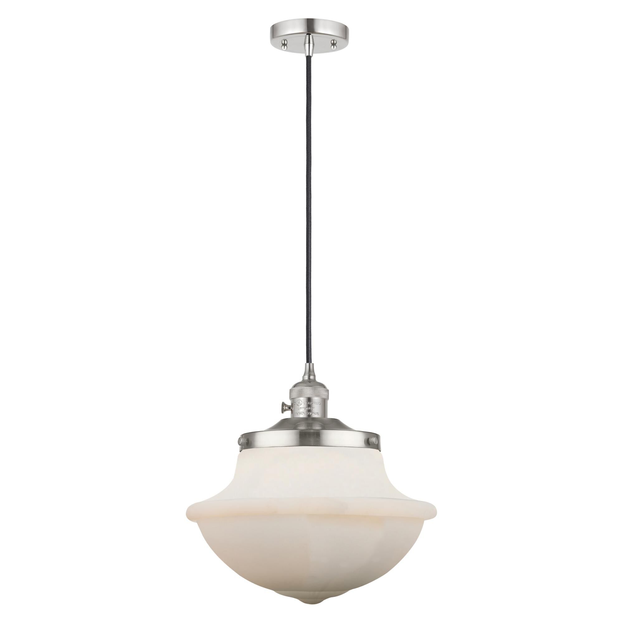 Shown in Polished Nickel finish and Matte White Cased glass