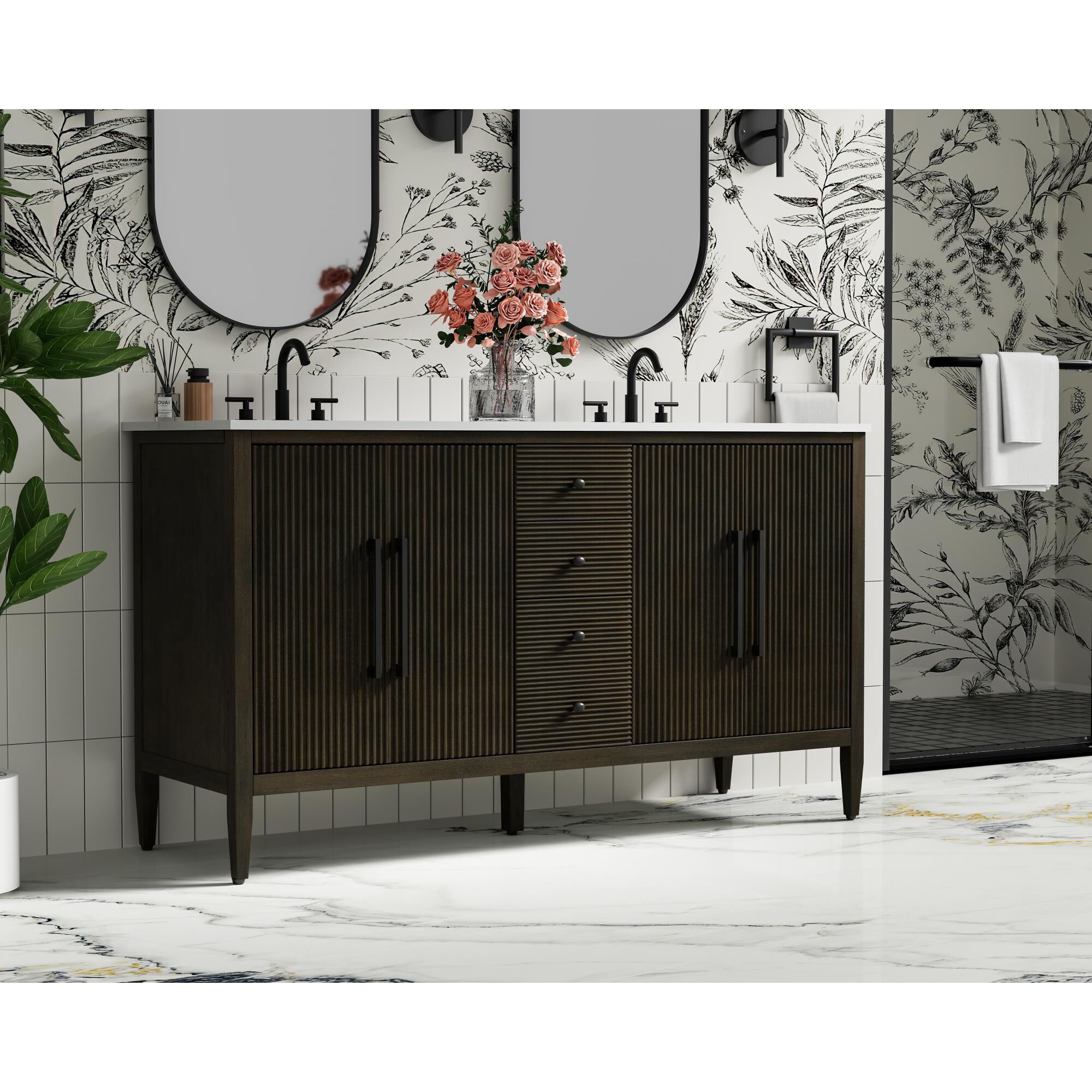 Blakely 60 Inch Bath Vanity by Elegant Dcor