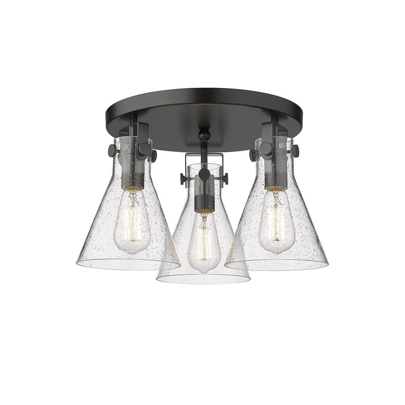 Bruno Marashlian Newton Cone 19 Inch 3 Light Flush Mount by Innovations Lighting