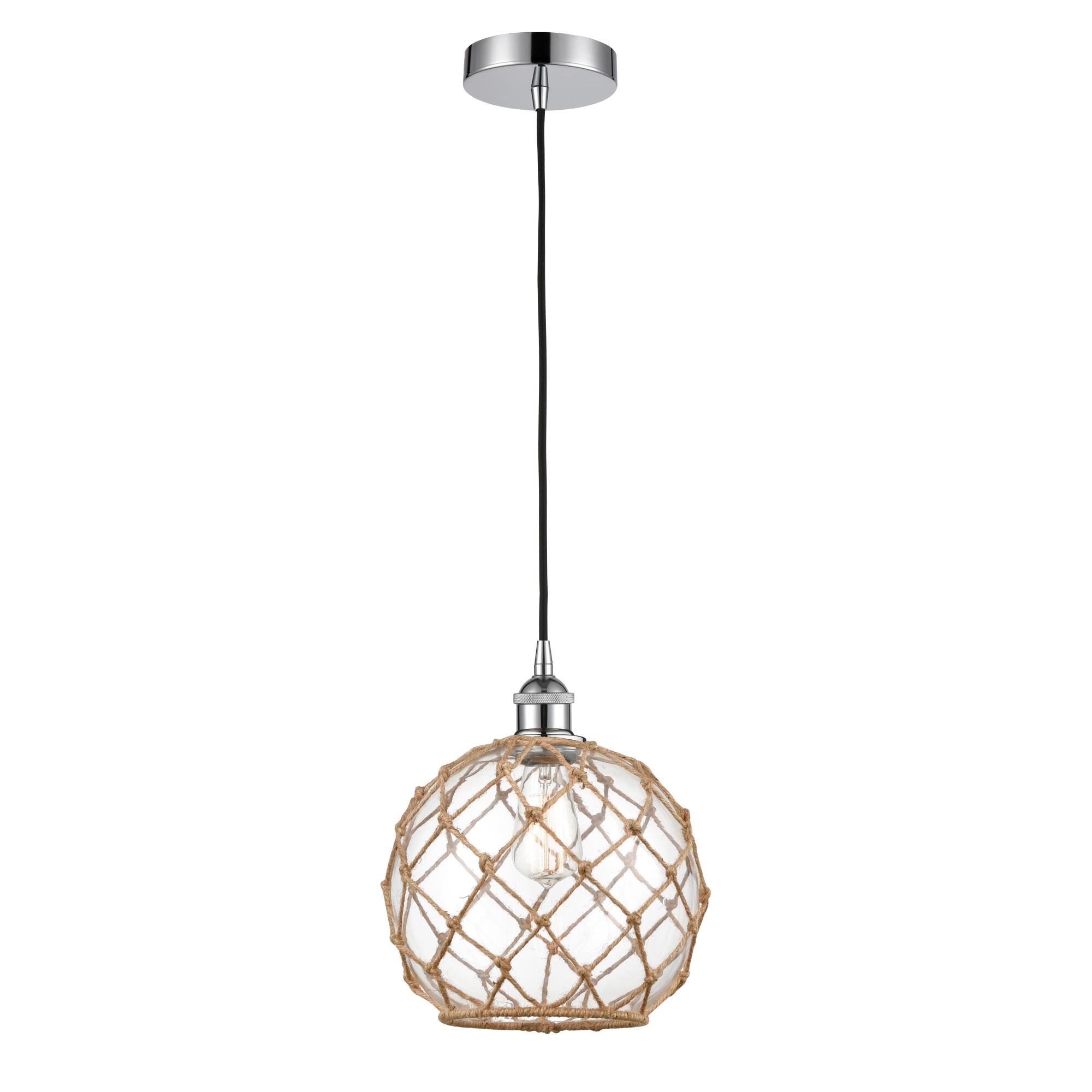 Bruno Marashlian Farmhouse Rope 10 Inch Mini Pendant by Innovations Lighting