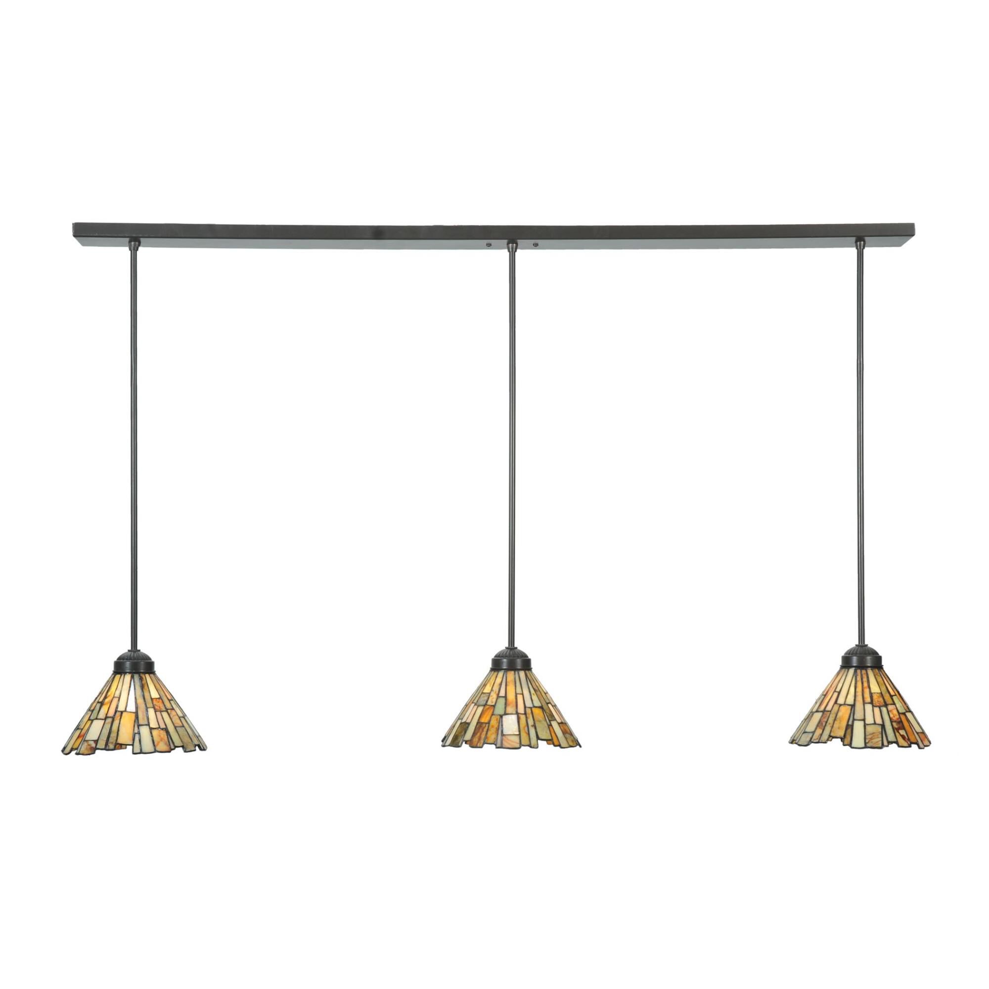 Jadestone Delta 50 Inch 3 Light Linear Suspension Light by Meyda Lighting