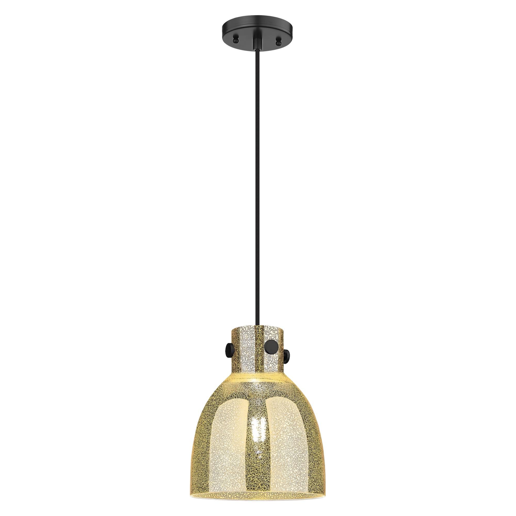 Shown in Matte Black finish and Mercury glass