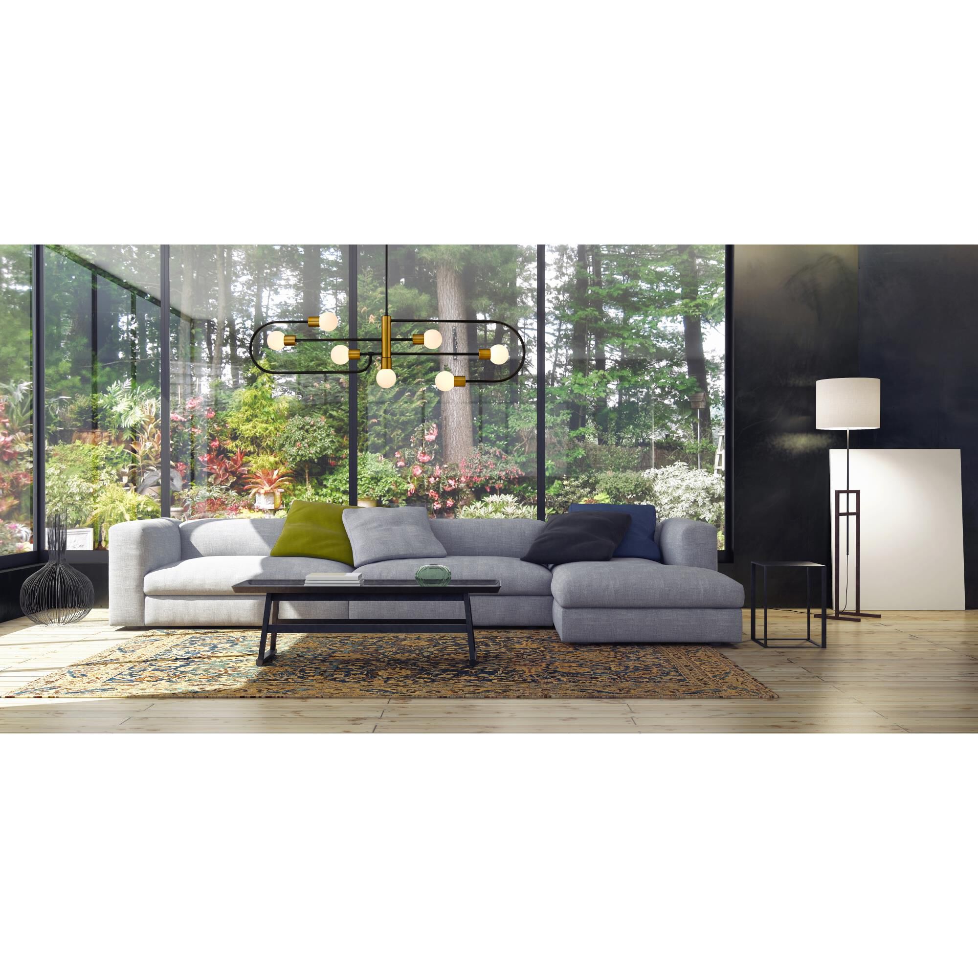 Neutra 56 Inch 7 Light Linear Suspension Light by Z-Lite