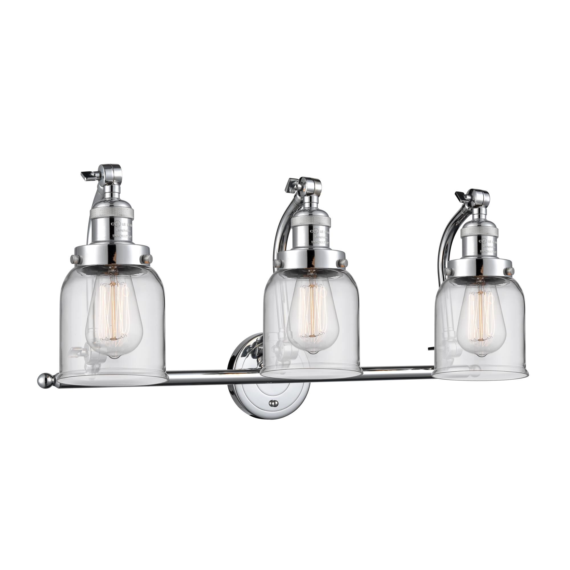 Bruno Marashlian Small Bell 28 Inch 3 Light Bath Vanity Light by Innovations Lighting
