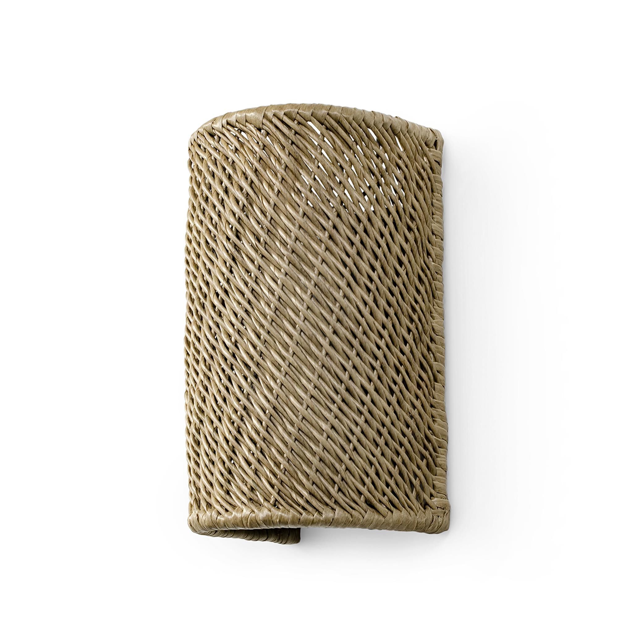 Shown in Charcoal finish and All Weather Wicker Seagrass shade