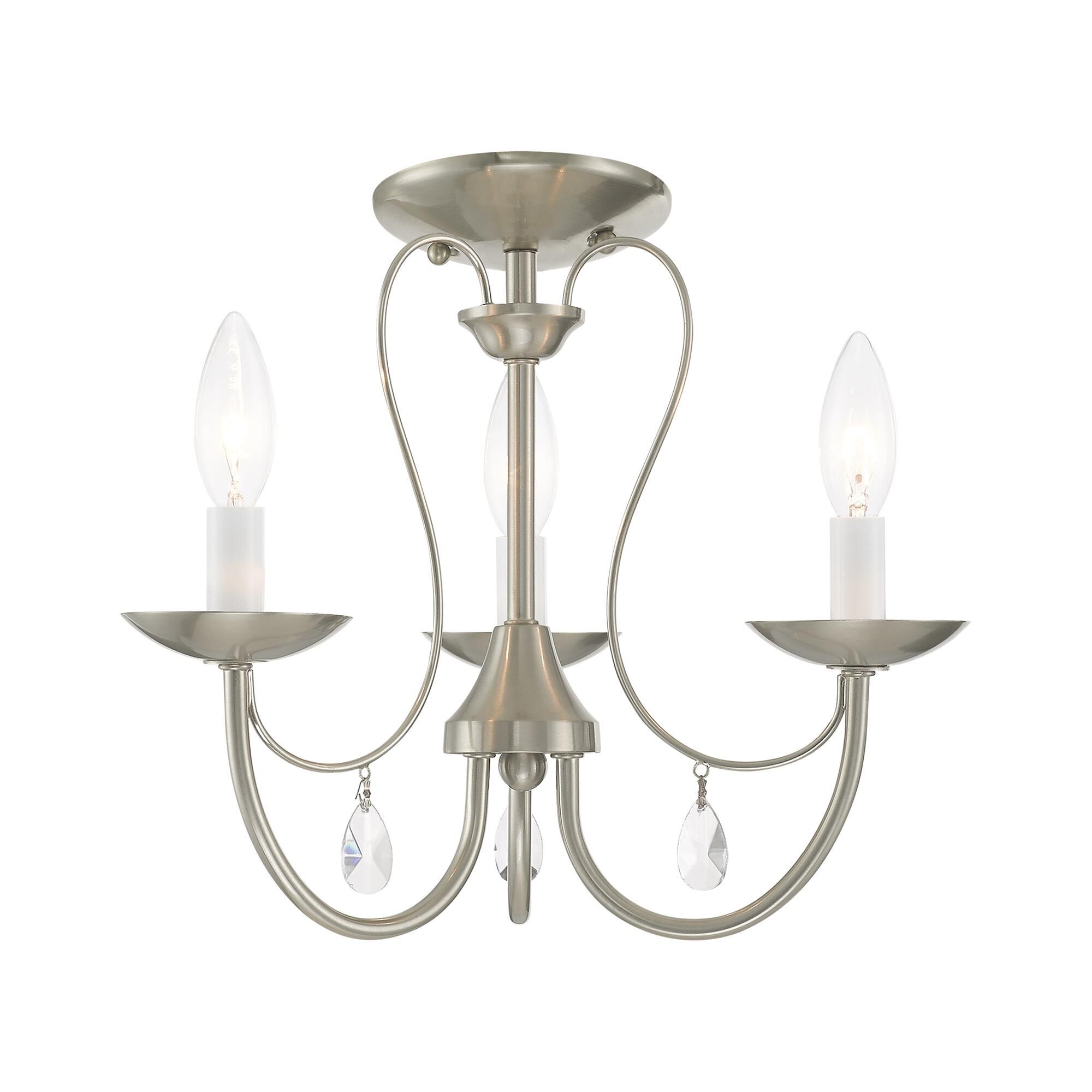 Mirabella 14 Inch 3 Light Mini Chandelier by Livex Lighting