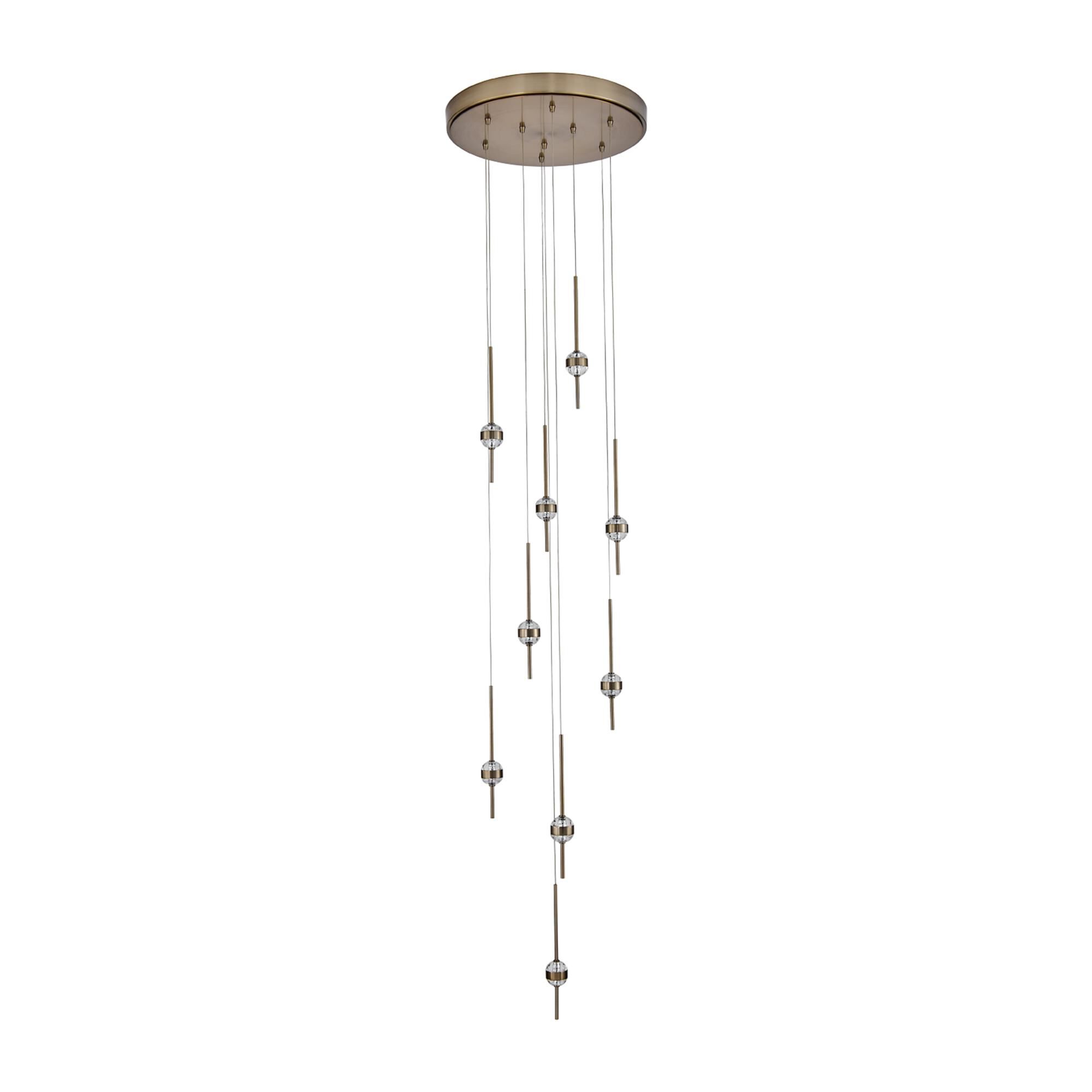 Goccia 22 Inch Multi Light Pendant by Allegri