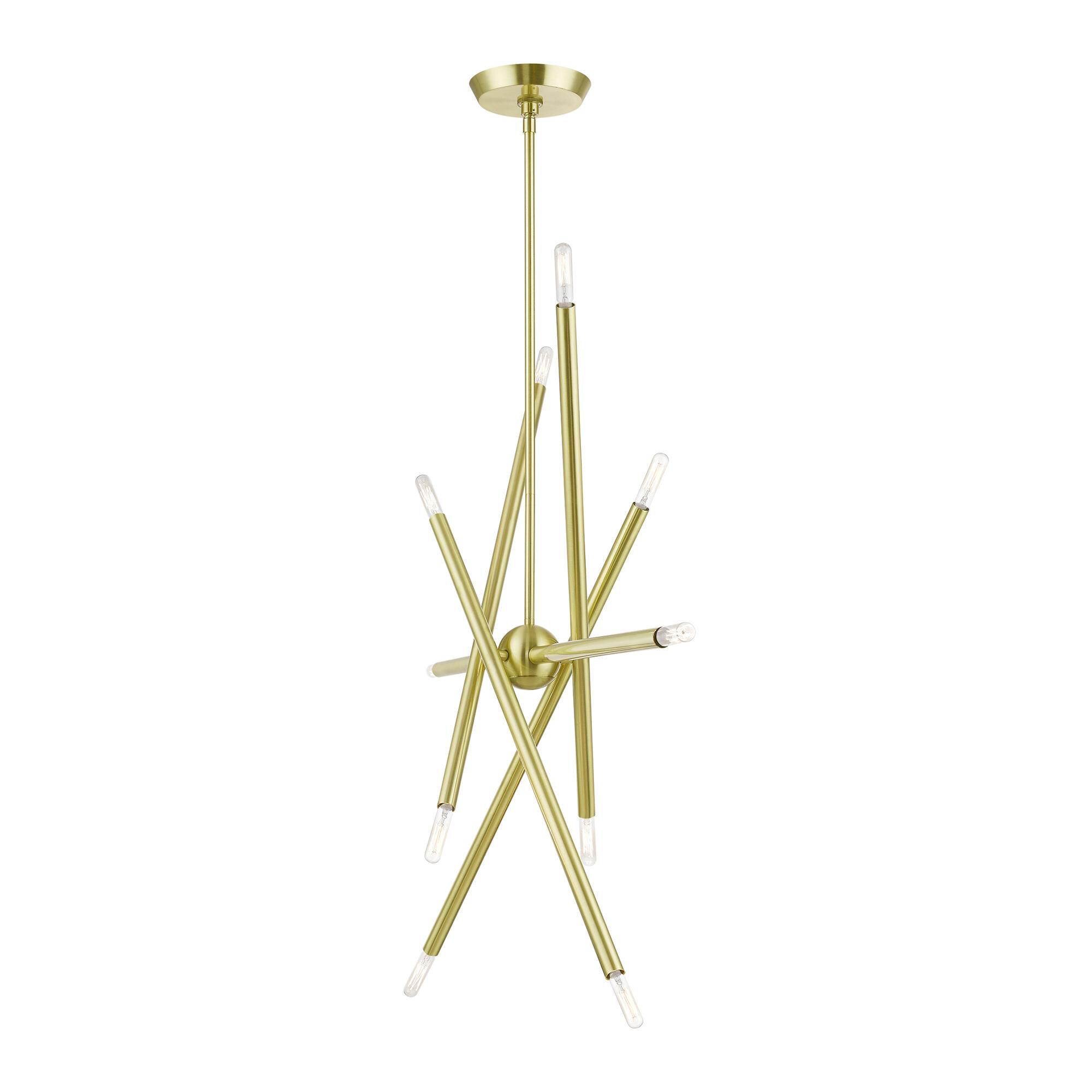 Soho 40 Inch 10 Light Linear Suspension Light by Livex Lighting